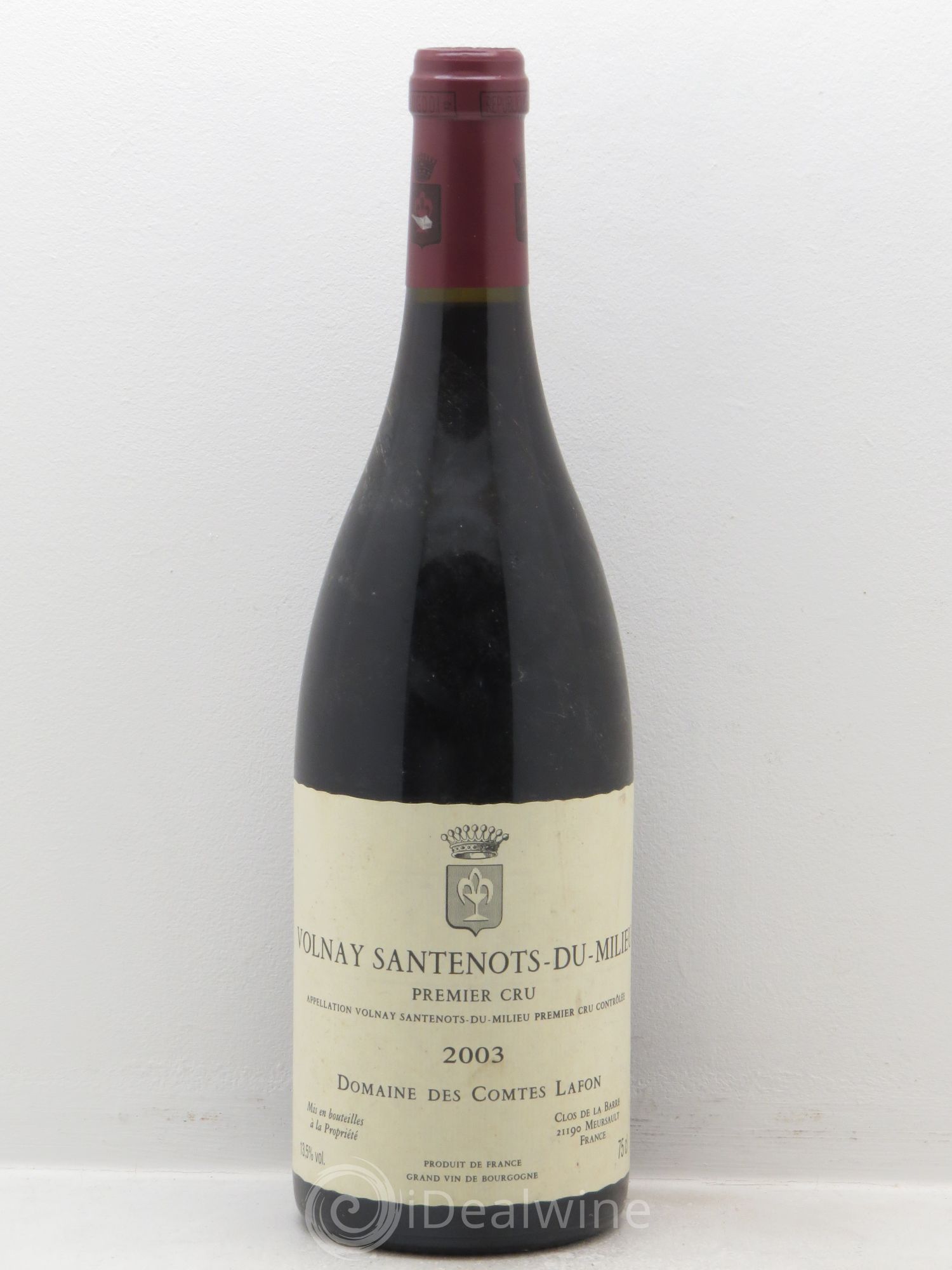 Volnay 1er Cru Santenots du Milieu Comtes Lafon (Domaine des) 2003 - Lot de 1 bouteille - 0
