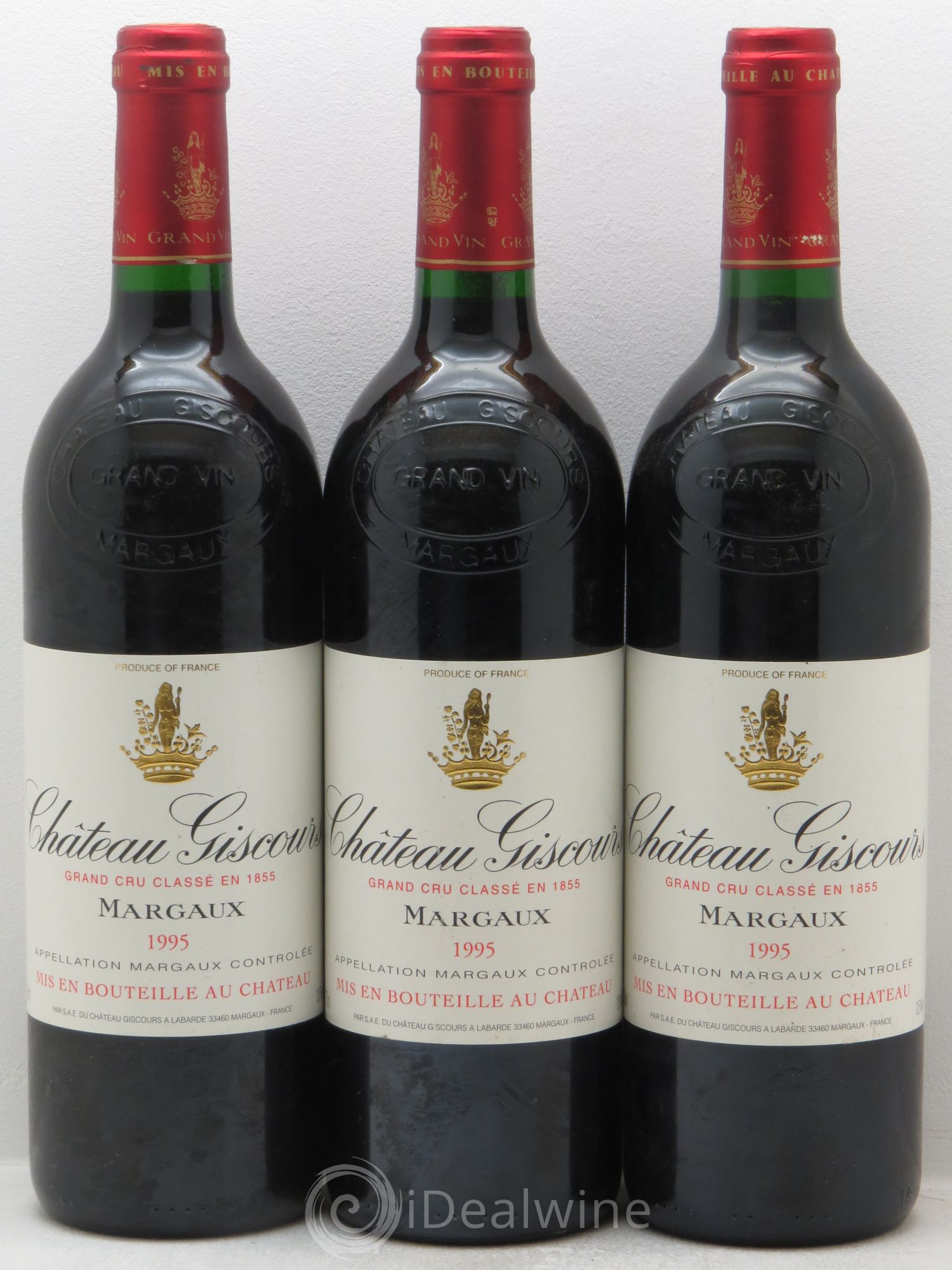 Château Giscours 3ème Grand Cru Classé 1995 - Lot de 3 bouteilles - 0