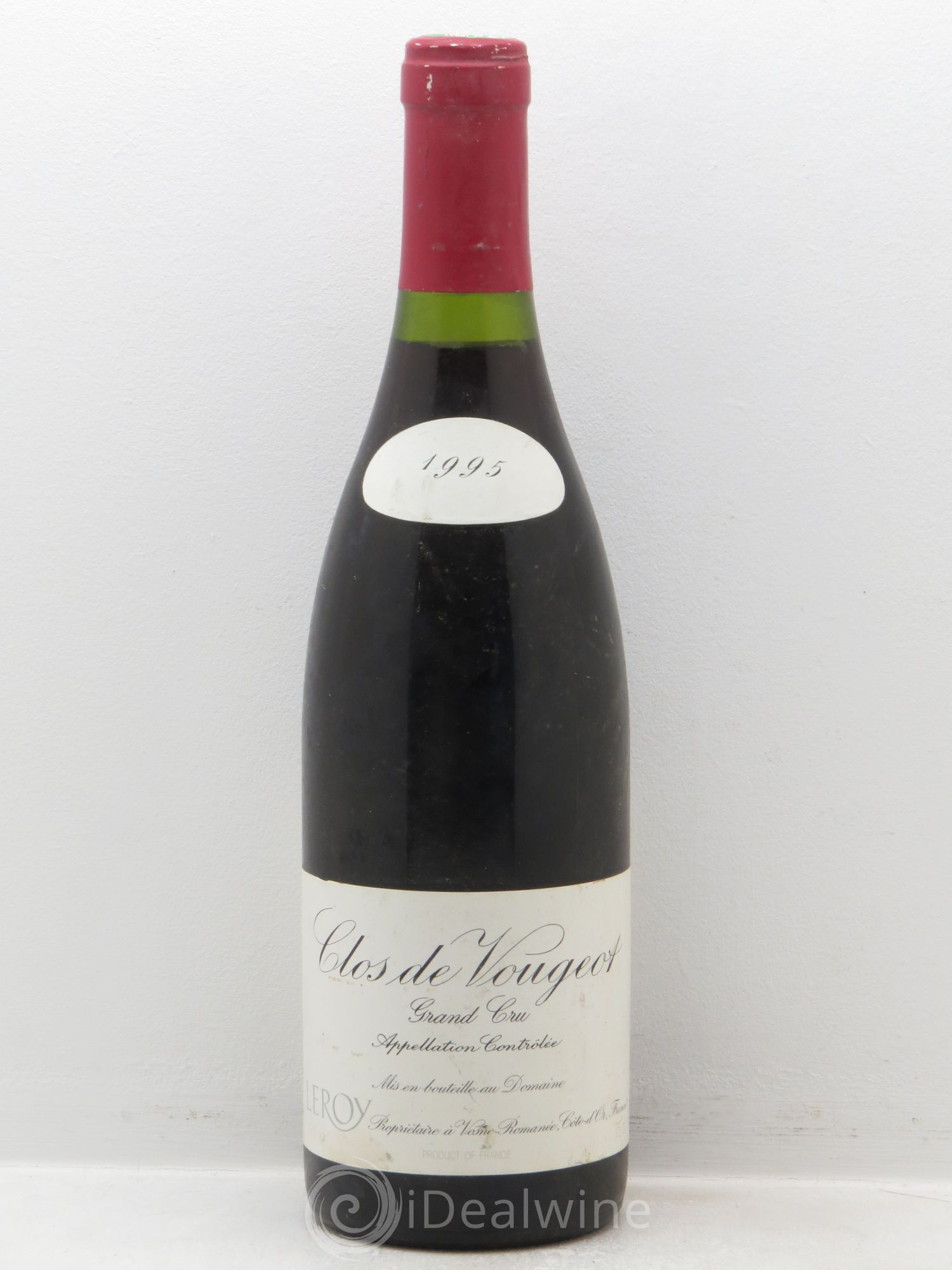 Clos de Vougeot Grand Cru Leroy (Domaine) 1995 - Lot de 1 bouteille - 0