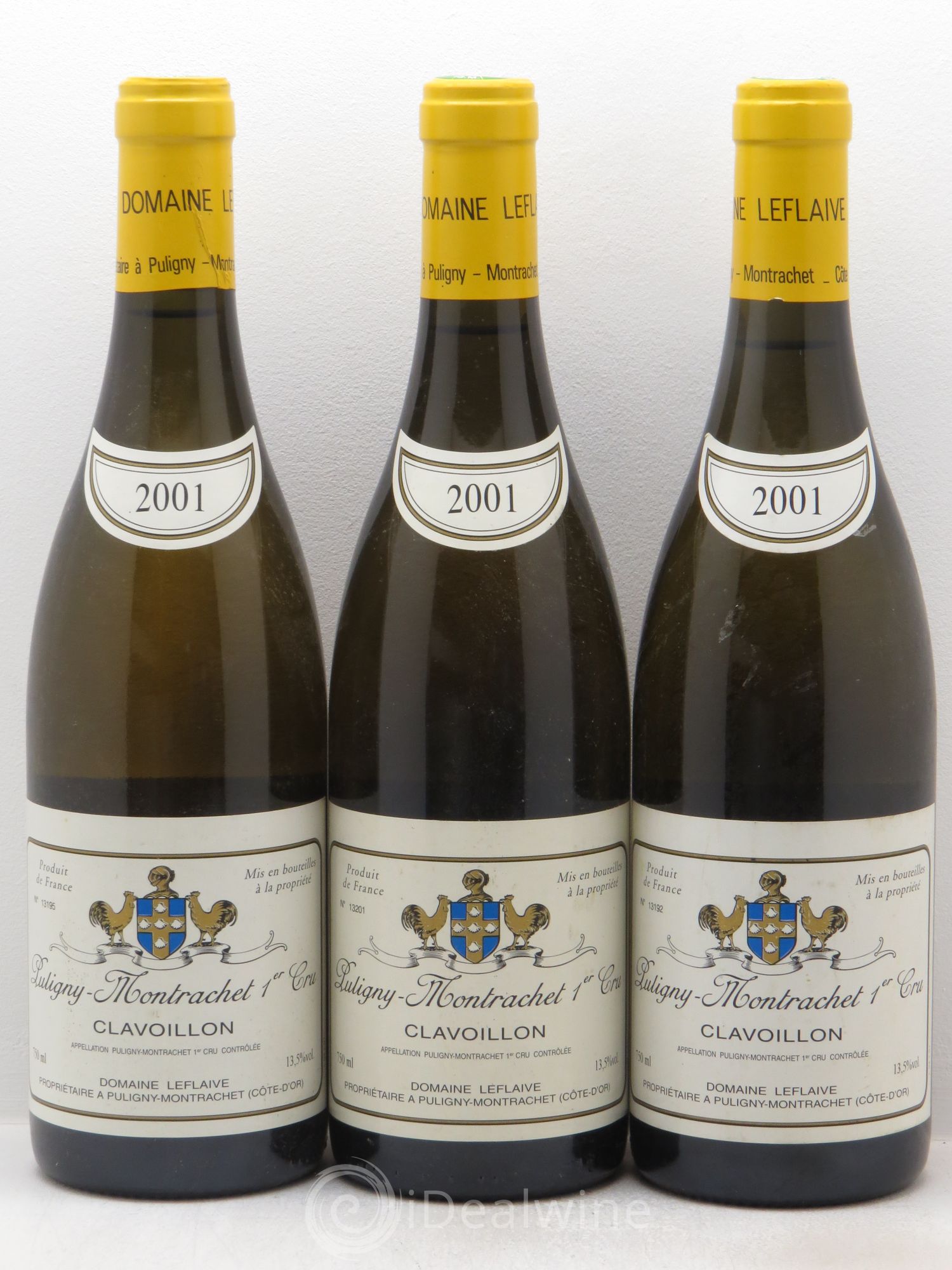 Puligny-Montrachet 1er Cru Clavoillon Leflaive (Domaine) 2001 - Lot de 3 bouteilles - 0