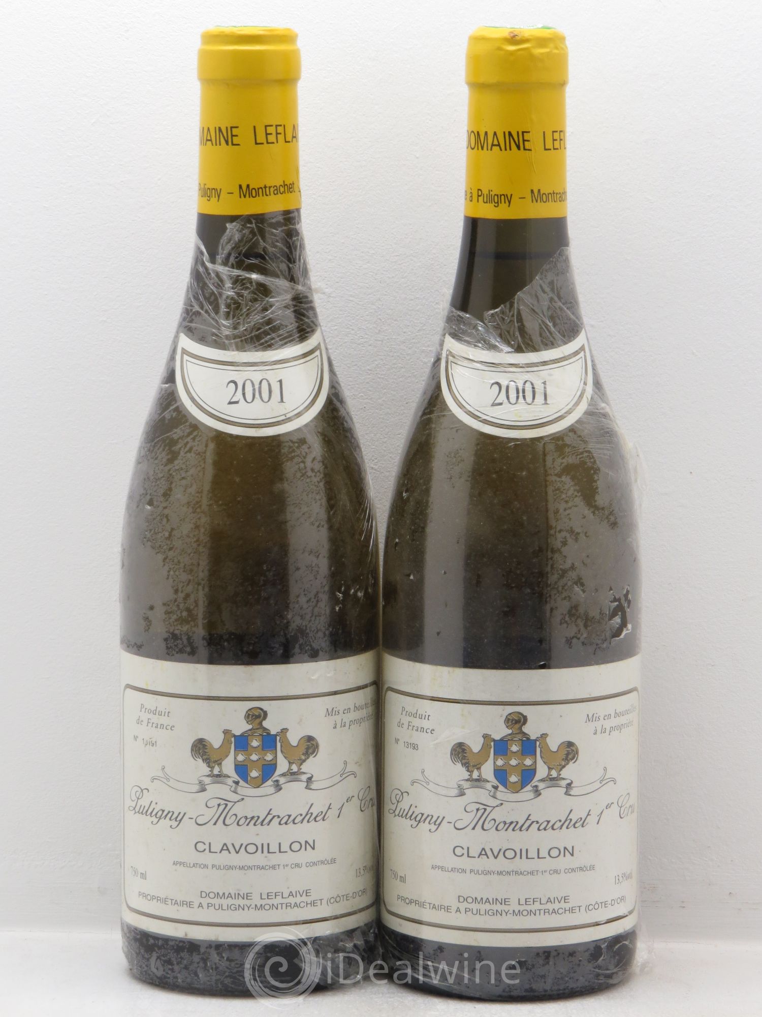 Puligny-Montrachet 1er Cru Clavoillon Leflaive (Domaine) 2001 - Lot de 2 bouteilles - 0
