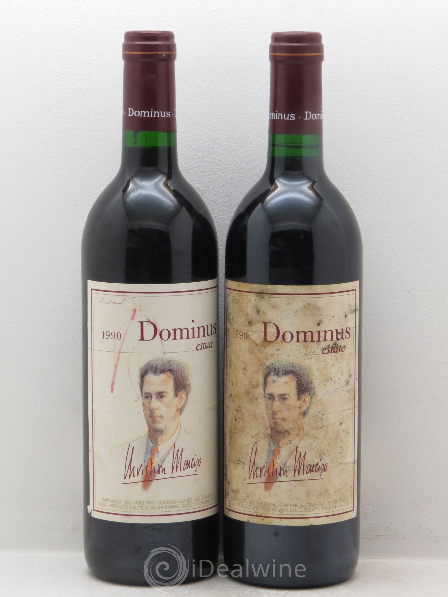 Napa Valley Dominus Christian Moueix 1990 - Lot de 2 bouteilles - 0