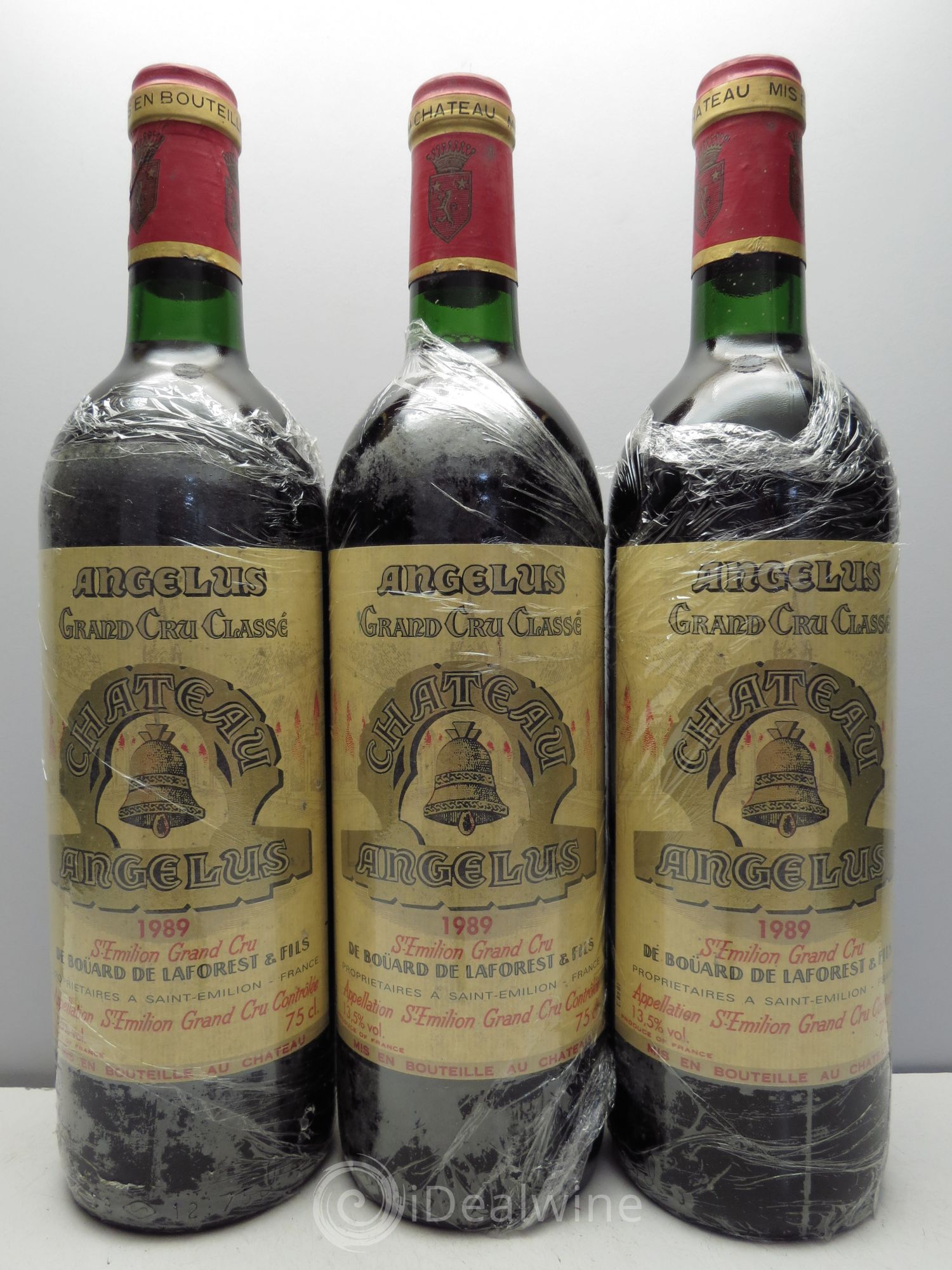 Château Angélus 1er Grand Cru Classé A 1989 - Lot de 3 bouteilles - 0