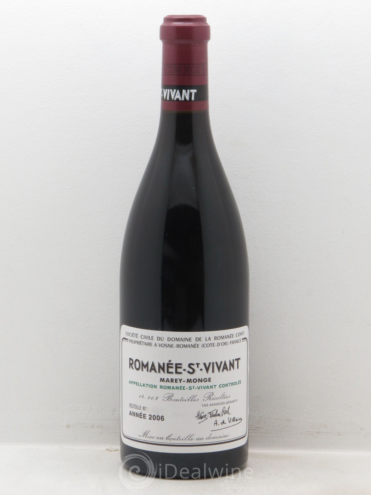 Romanée-Saint-Vivant Grand Cru Domaine de la Romanée-Conti 2006 - Lot de 1 bouteille - 0