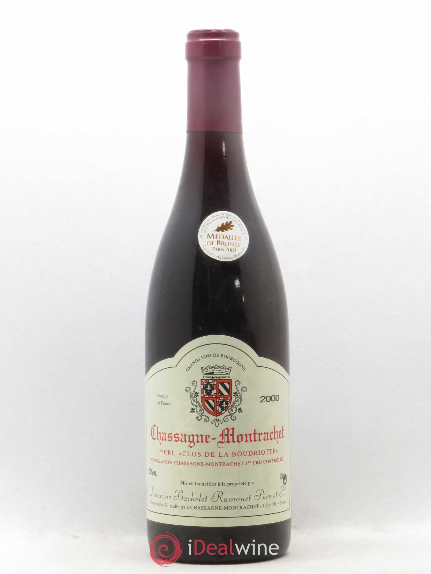 Chassagne-Montrachet 1er Cru Domaine Bachelet-Ramonet 2000 - Lot de 1 bouteille - 0
