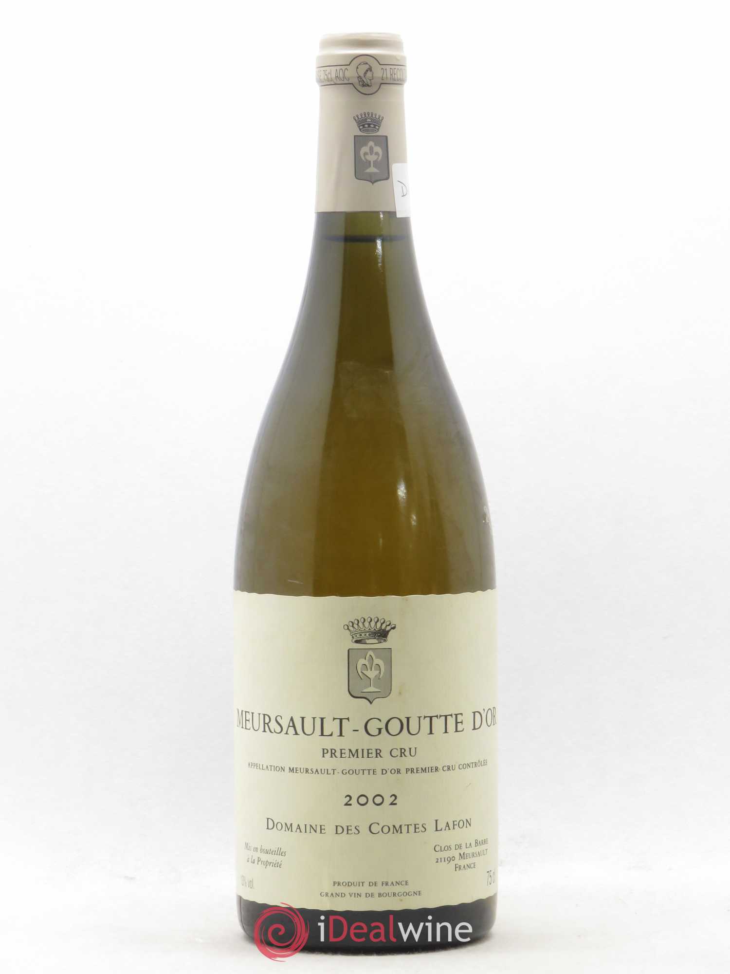 Meursault 1er Cru Goutte d'Or Comtes Lafon (Domaine des) 2002 - Lot de 1 bouteille - 0
