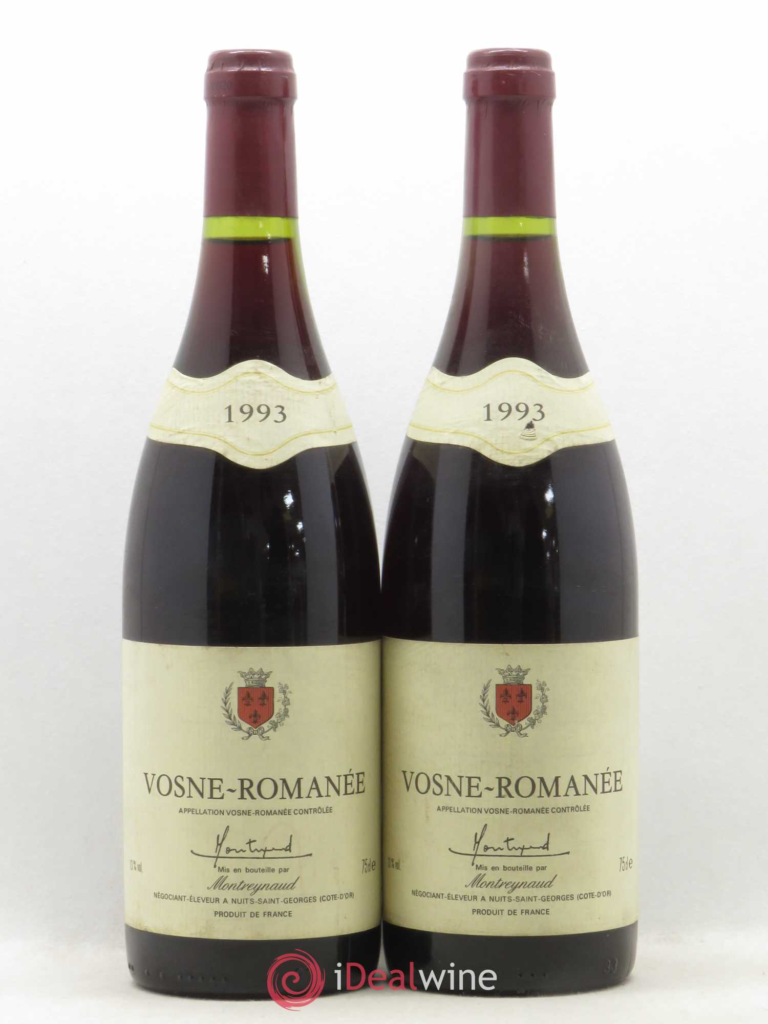 Vosne-Romanée Montreynaud 1993 - Posten von 2 Flaschen - 0
