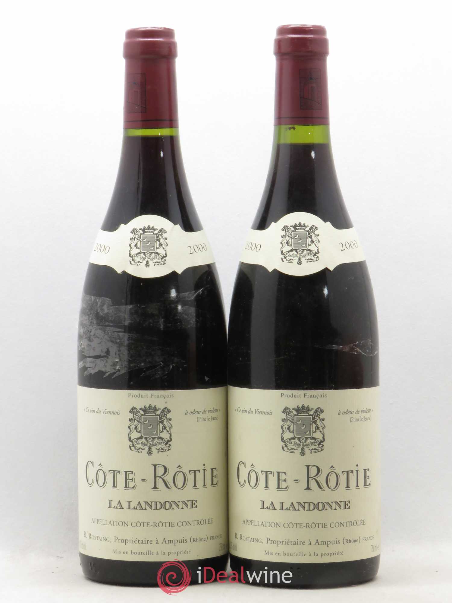 Côte-Rôtie La Landonne René Rostaing 2000 - Posten von 2 Flaschen - 0