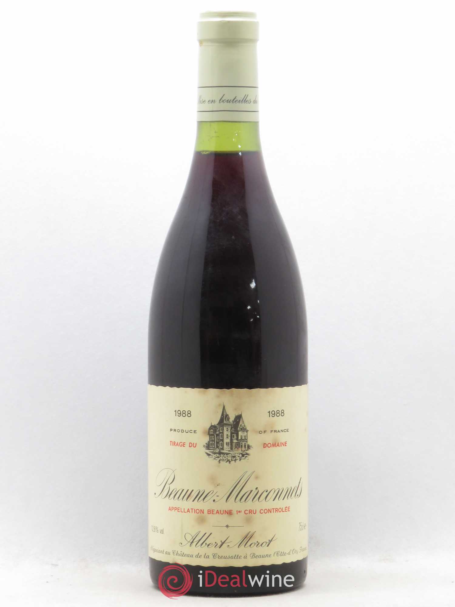 Beaune 1er Cru Marconnets Albert Morot 1988 - Lot de 1 bouteille - 0
