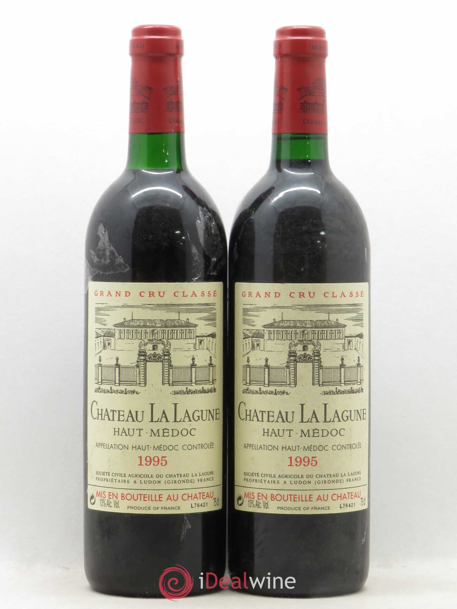 Château la Lagune 3ème Grand Cru Classé 1995 - Lot de 2 bouteilles - 0