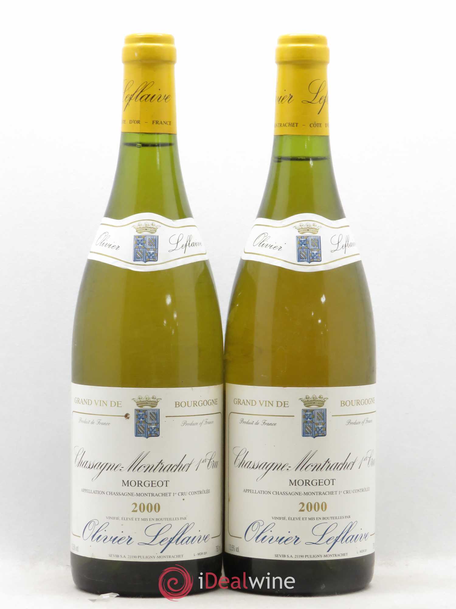 Chassagne-Montrachet 1er Cru Morgeot Olivier Leflaive 2000 - Posten von 2 Flaschen - 0