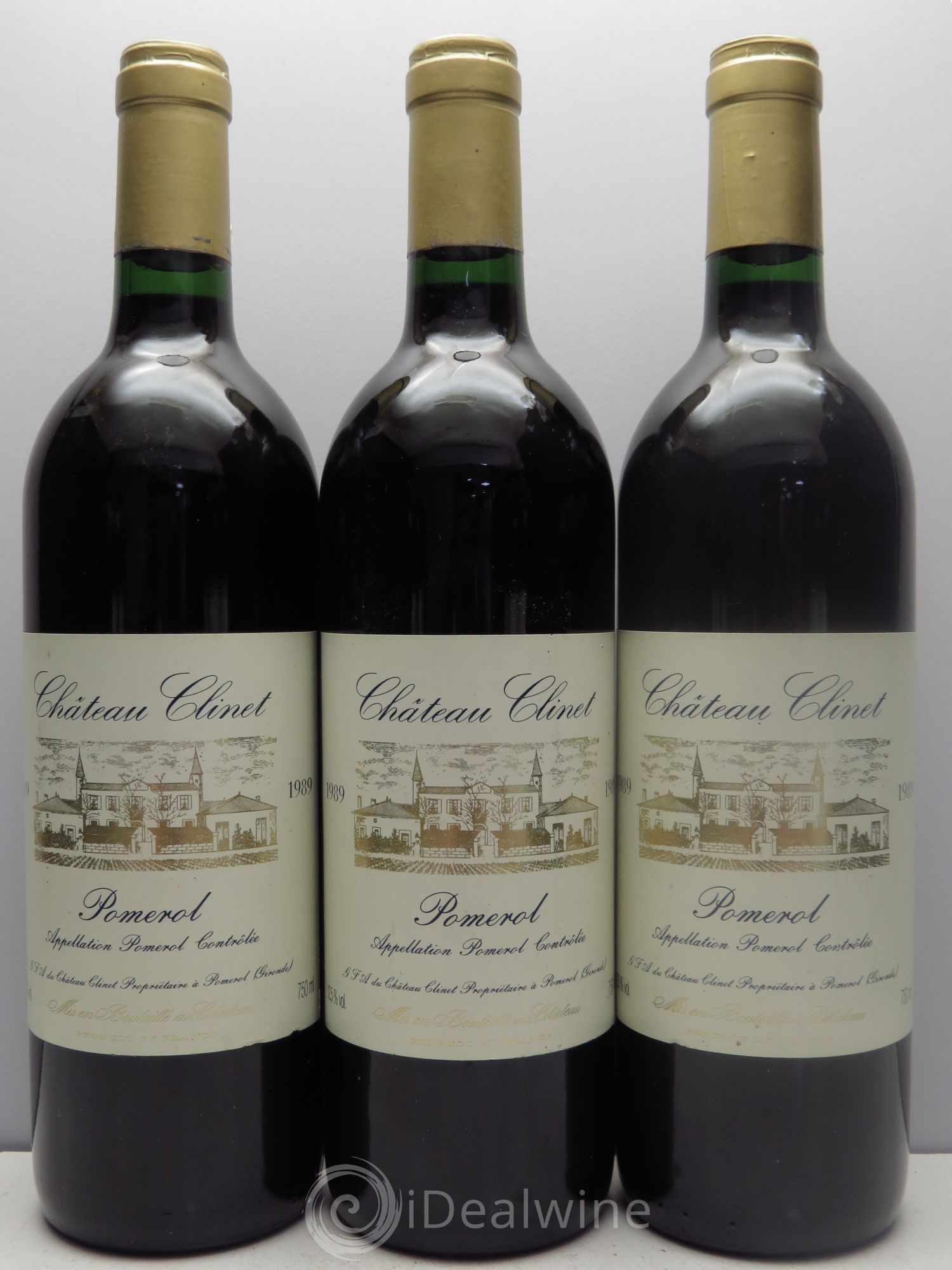 Château Clinet 1989 - Lot de 3 bouteilles - 0