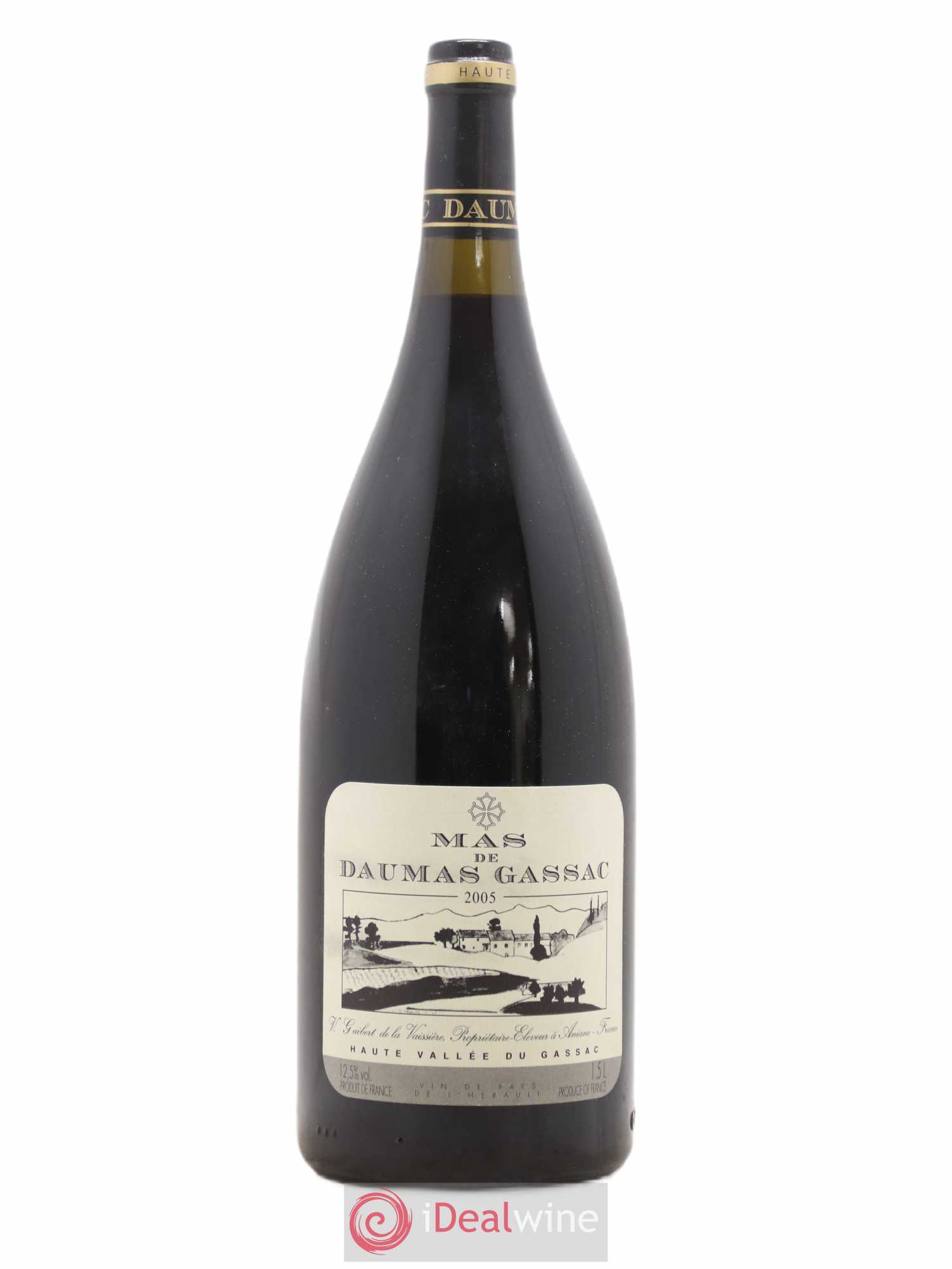 Saint-Guilhem-le-Désert - Cité d'Aniane Mas Daumas Gassac Famille Guibert de La Vaissière 2005 - Lot de 1 magnum - 0
