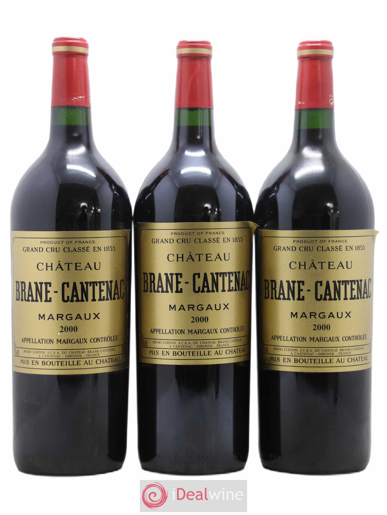 Château Brane Cantenac 2ème Grand Cru Classé 2000 - Lot de 3 magnums - 0