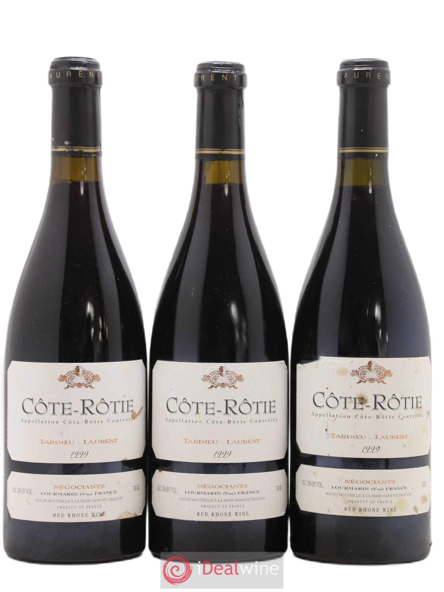 Côte-Rôtie Maison Tardieu-Laurent 1999 - Lot de 3 bouteilles - 0