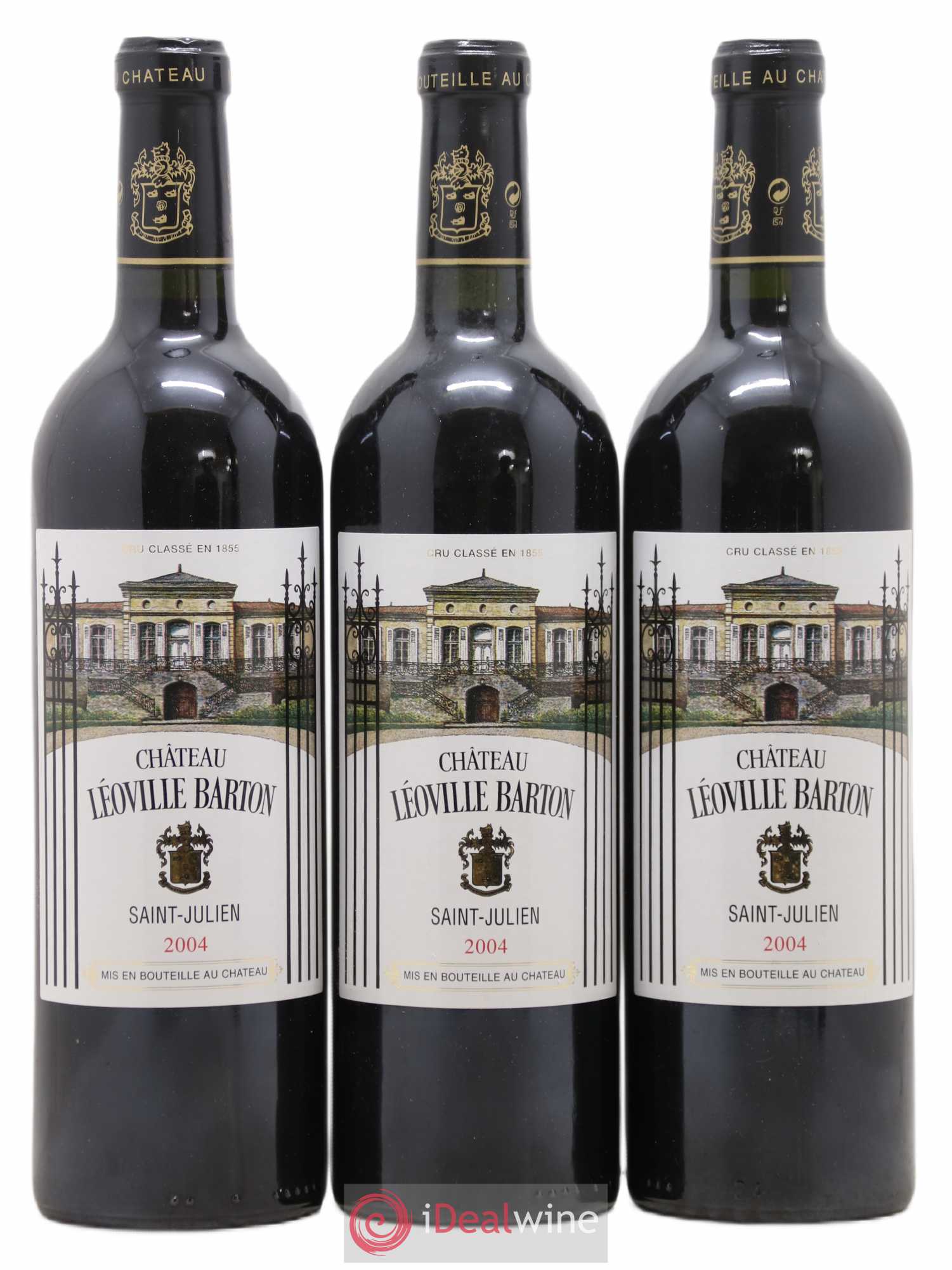 Château Léoville Barton 2ème Grand Cru Classé 2004 - Lot de 3 bouteilles - 0