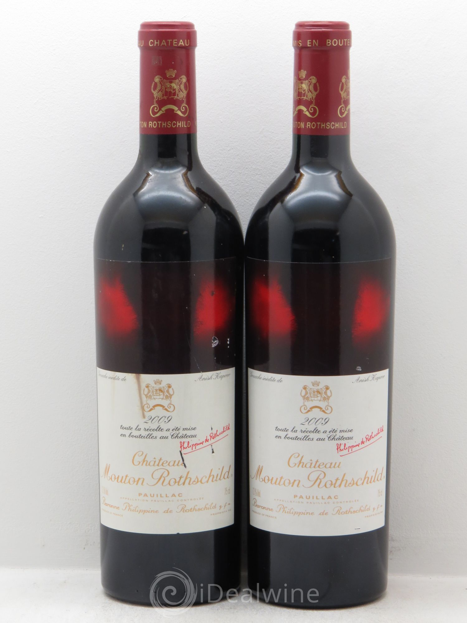 Château Mouton Rothschild 1er Grand Cru Classé 2009 - Lot de 2 bouteilles - 0