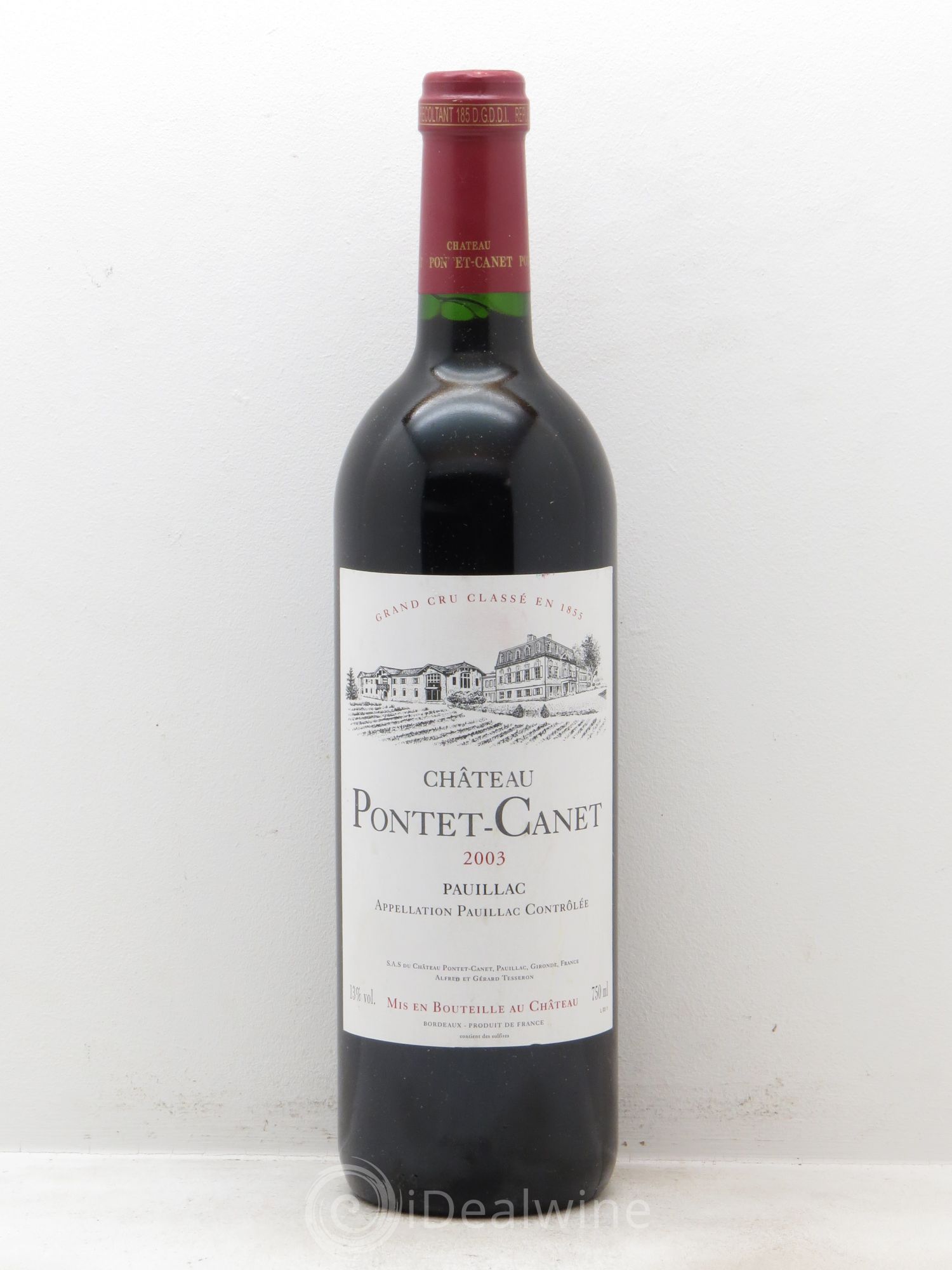 Château Pontet Canet 5ème Grand Cru Classé 2003 - Lot de 1 bouteille - 0