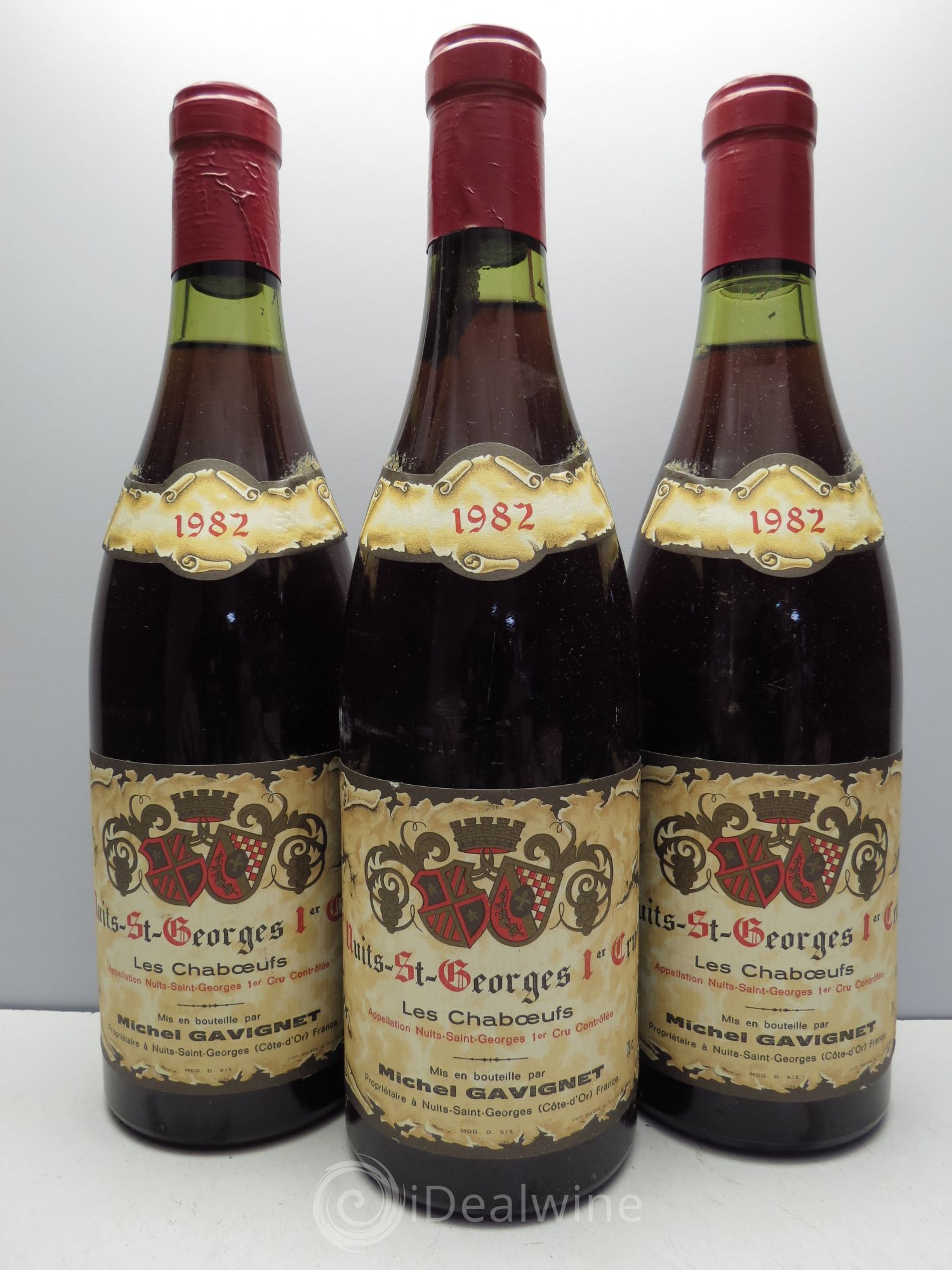 Nuits-Saint-Georges 1er Cru 1982 - Lot de 3 bouteilles - 0