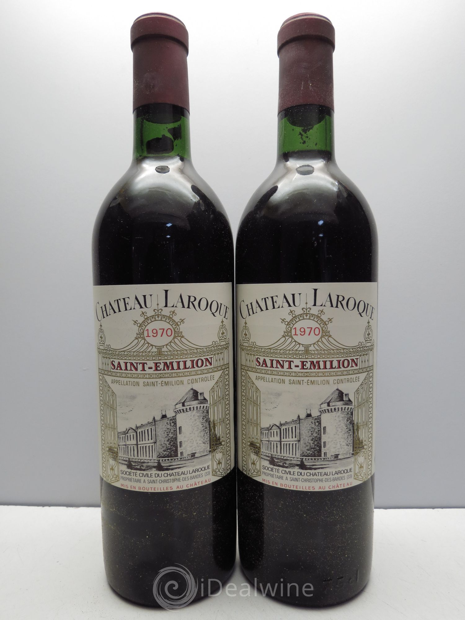 Château Laroque Grand Cru Classé (sans prix de réserve / no reserve) 1970 - Posten von 2 Flaschen - 0