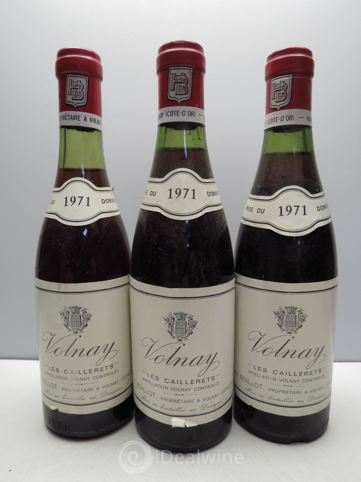 Volnay 1er Cru Henri Boillot(sans prix de réserve / no reserve) 1971 - Posten von 3 Demi-Flaschen - 0