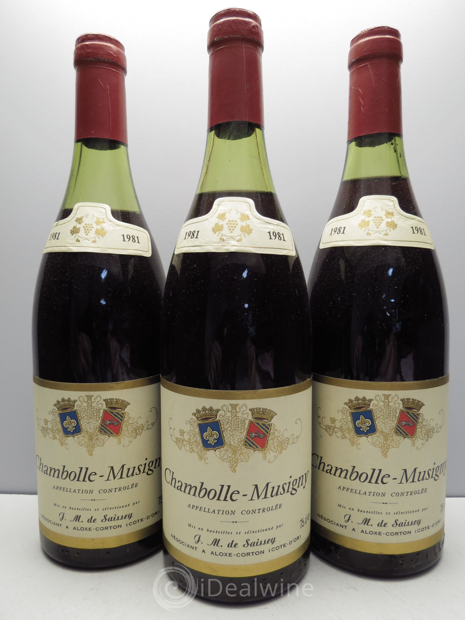 Chambolle-Musigny J.M de Saissey (sans prix de réserve / no reserve) 1981 - Posten von 3 Flaschen - 0