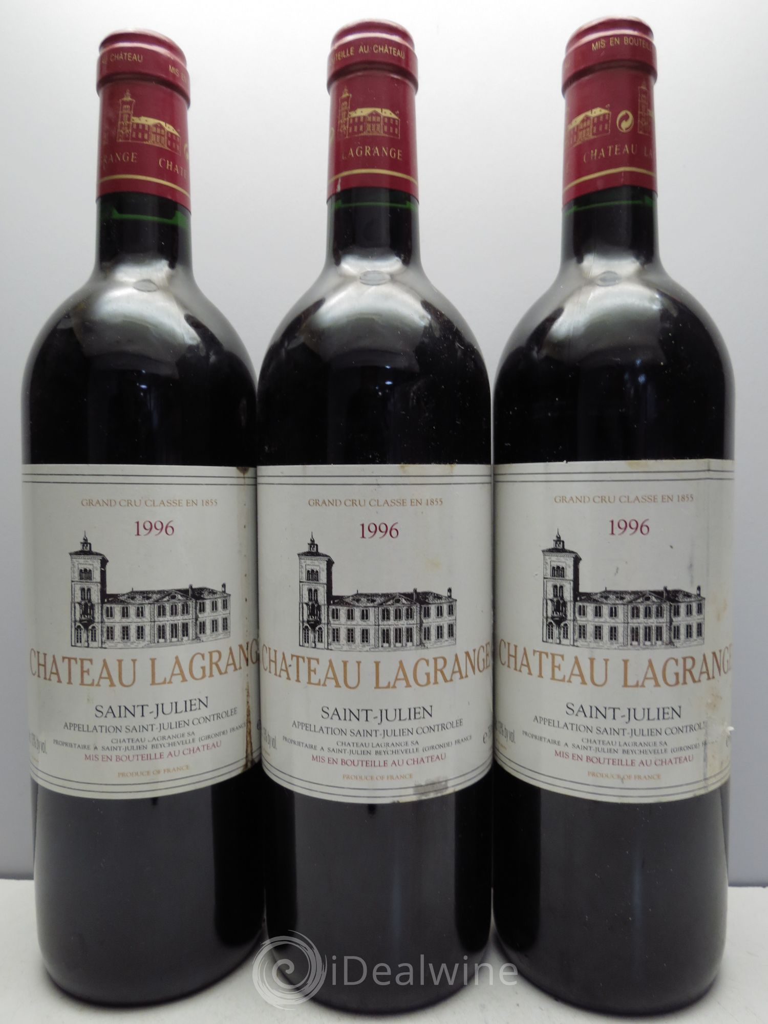 Château Lagrange 3ème Grand Cru Classé 1996 - Lot de 3 bouteilles - 0