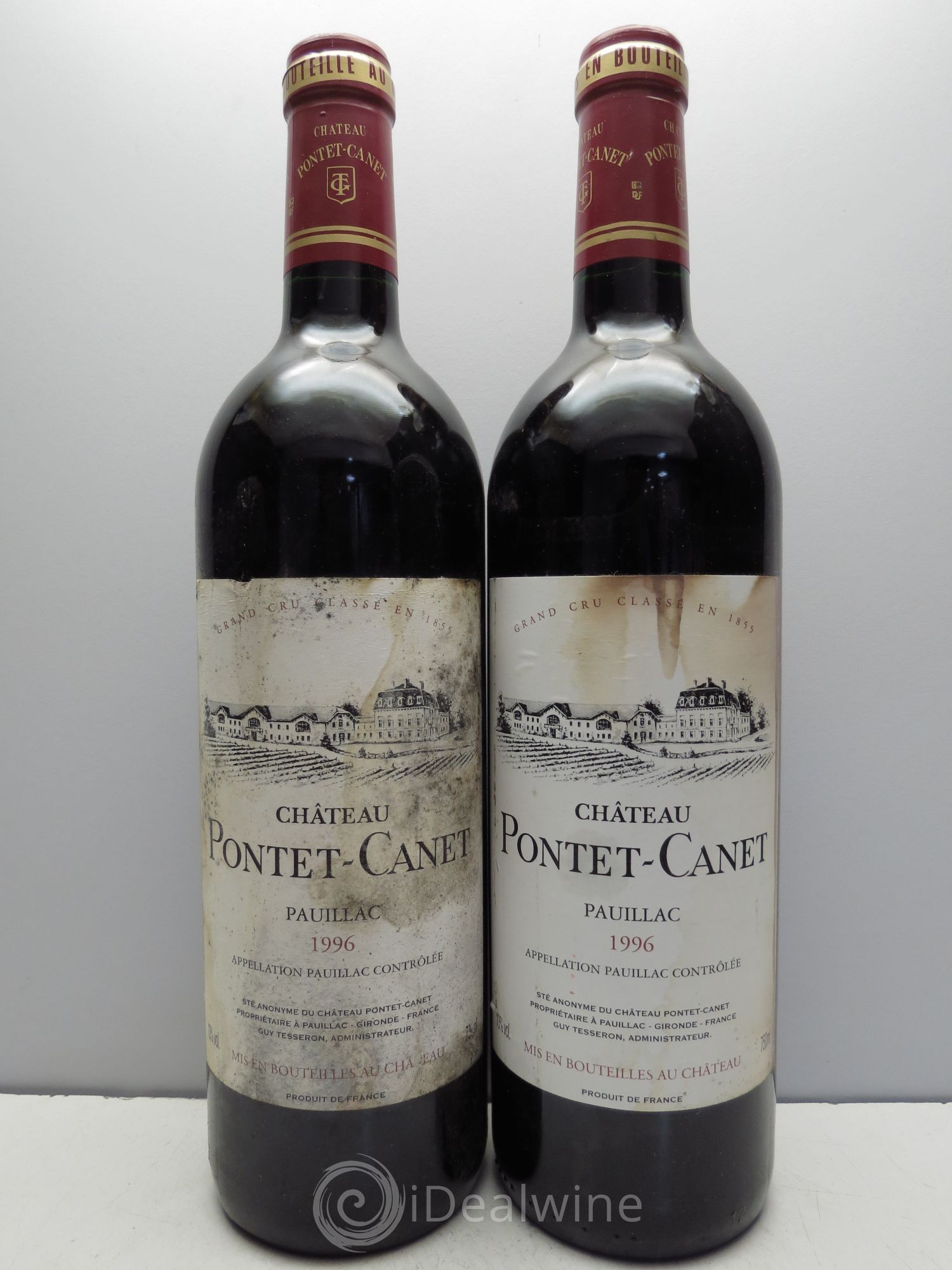 Château Pontet Canet 5ème Grand Cru Classé 1996 - Lot de 2 bouteilles - 0