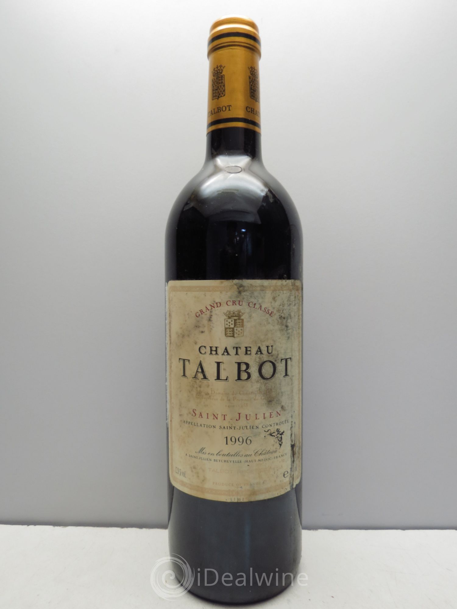 Château Talbot 4ème Grand Cru Classé 1996 - Lot de 1 bouteille - 0