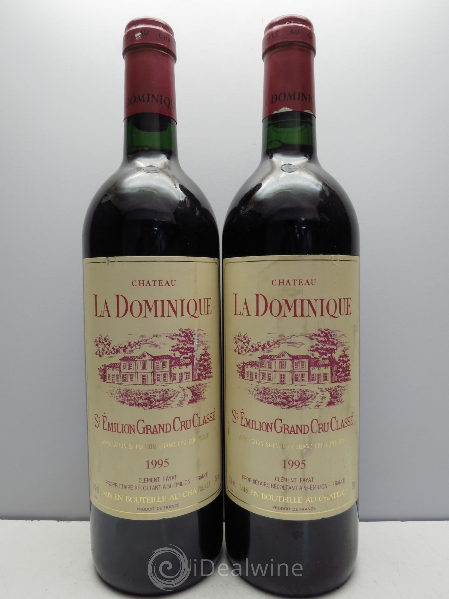 Château la Dominique Grand Cru Classé 1995 - Lot de 2 bouteilles - 0
