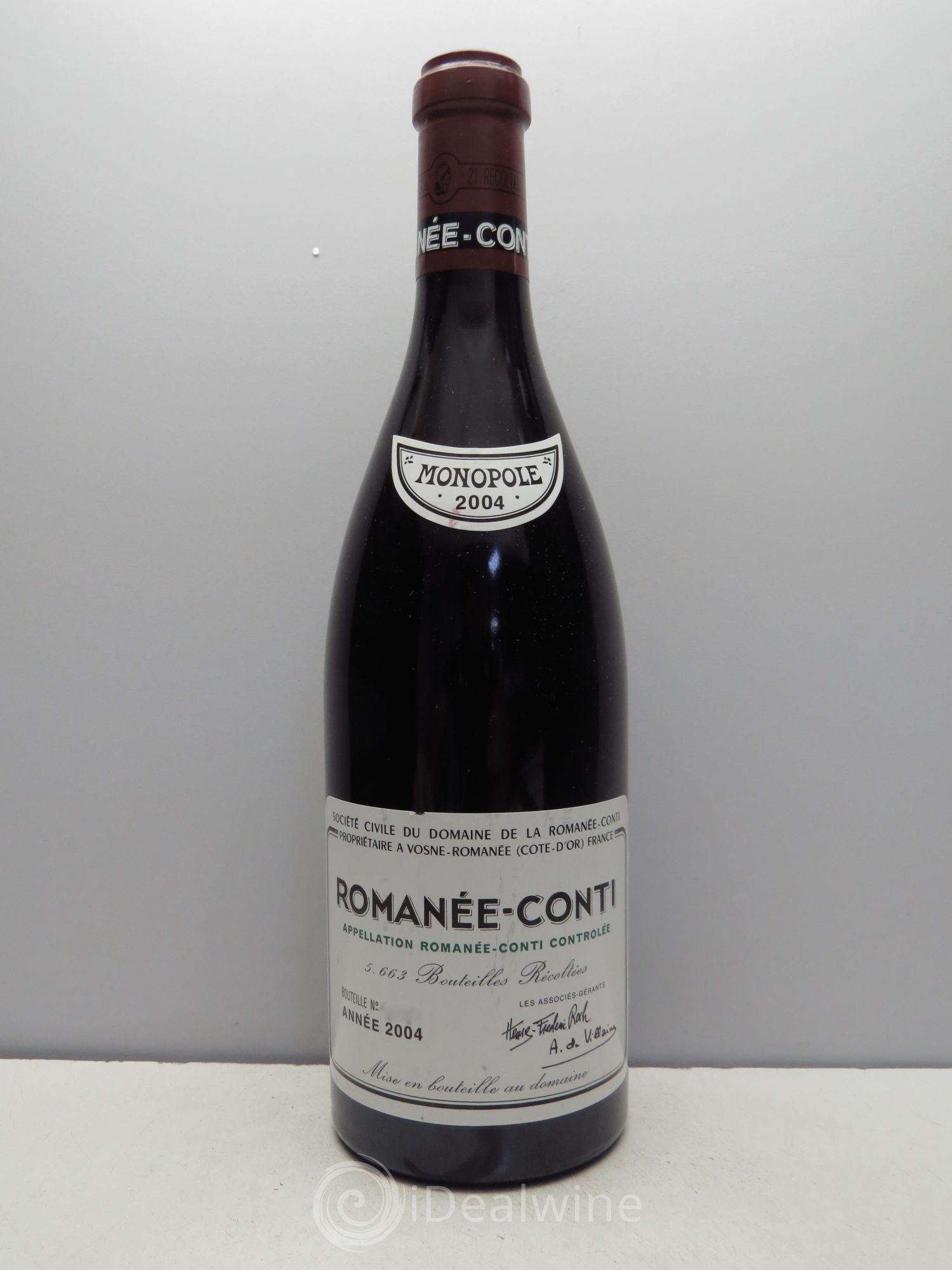 Romanée-Conti Grand Cru Domaine de la Romanée-Conti 2004 - Lot de 1 bouteille - 0
