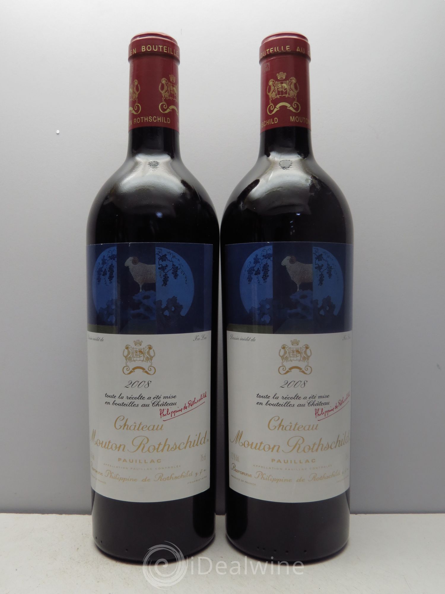 Château Mouton Rothschild 1er Grand Cru Classé (sans prix de réserve) 2008 - Lot de 6 bouteilles - 1