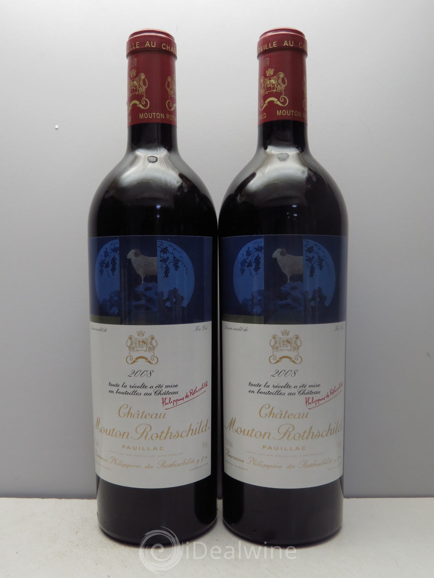Château Mouton Rothschild 1er Grand Cru Classé (sans prix de réserve) 2008 - Lot de 6 bouteilles - 2