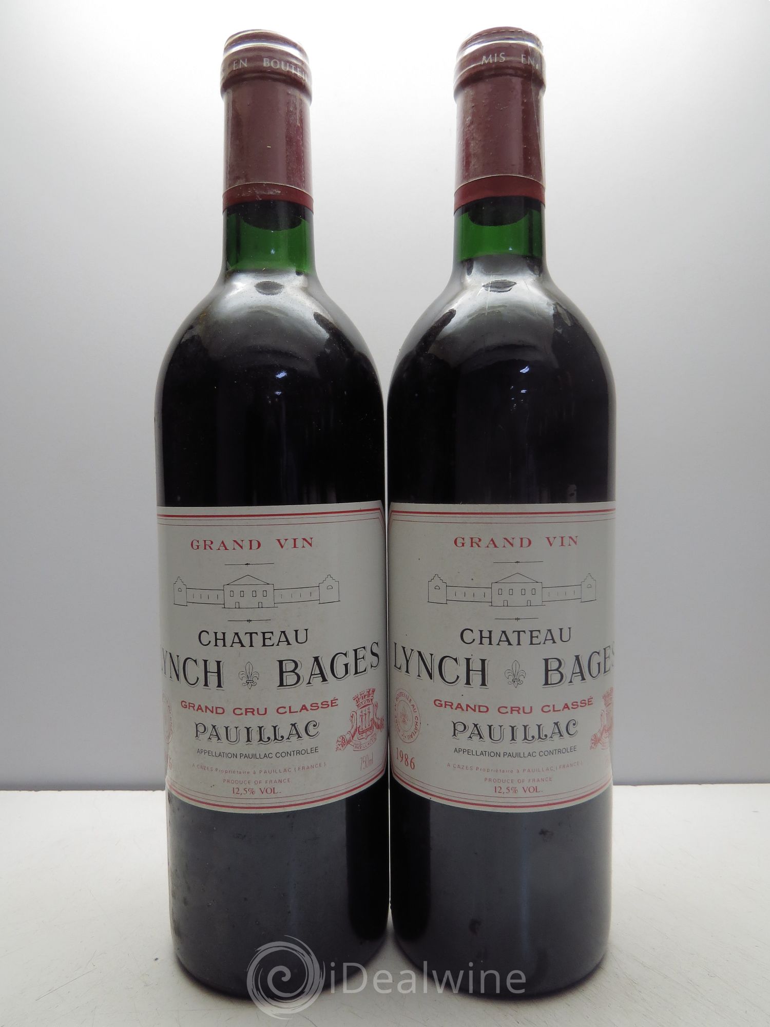 Château Lynch Bages 5ème Grand Cru Classé 1986 - Lot de 12 bouteilles - 1