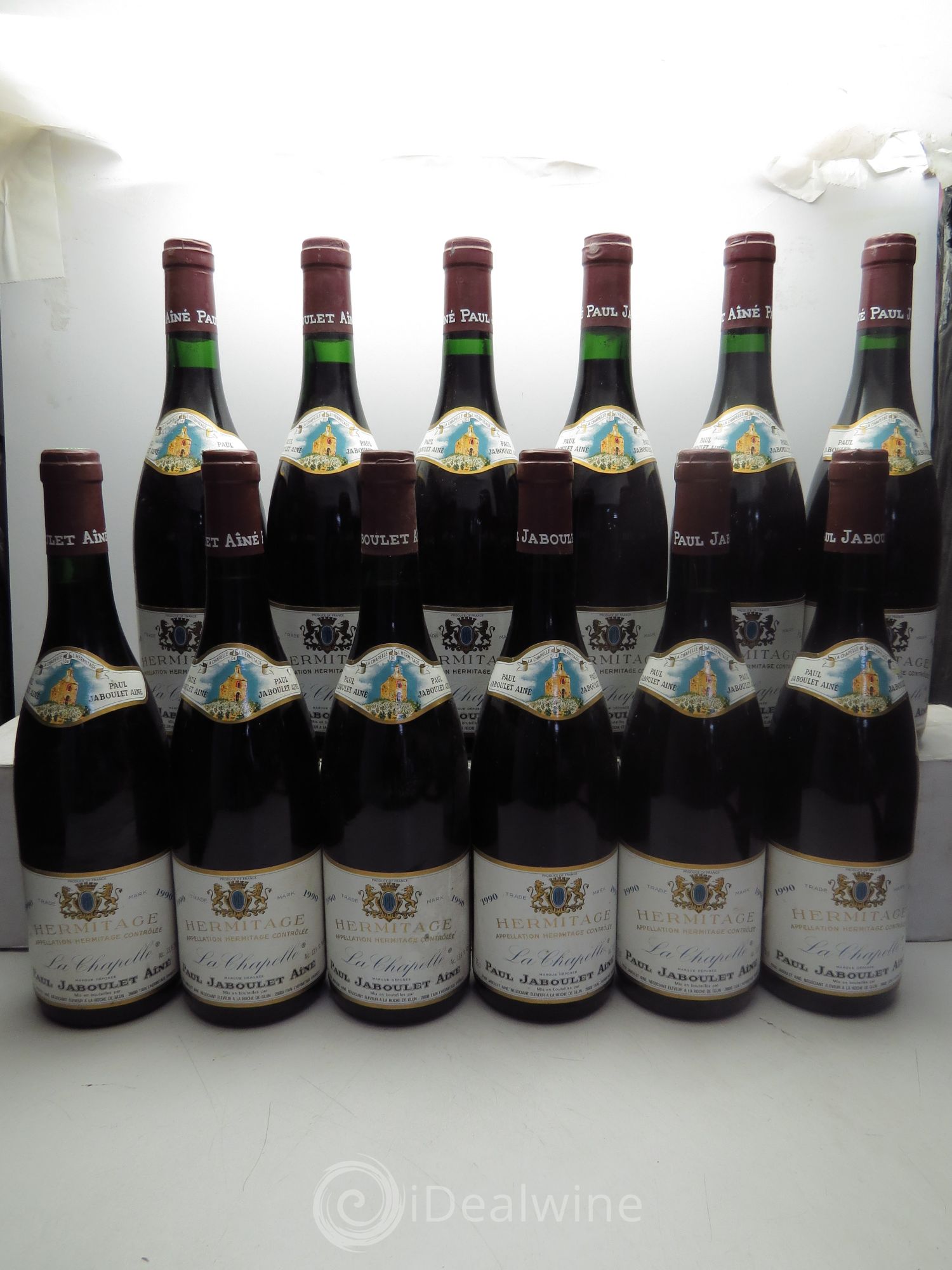 Hermitage La Chapelle Paul Jaboulet Ainé 1990 - Lot de 12 bouteilles - 0