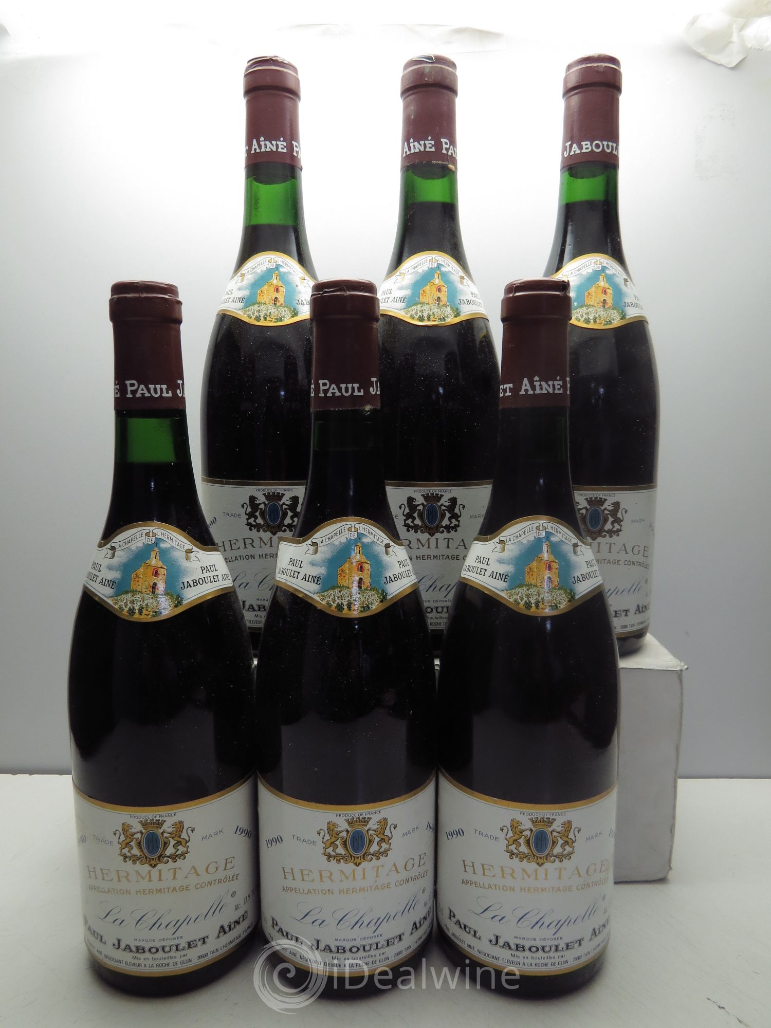 Hermitage La Chapelle Paul Jaboulet Ainé 1990 - Lot de 6 bouteilles - 0