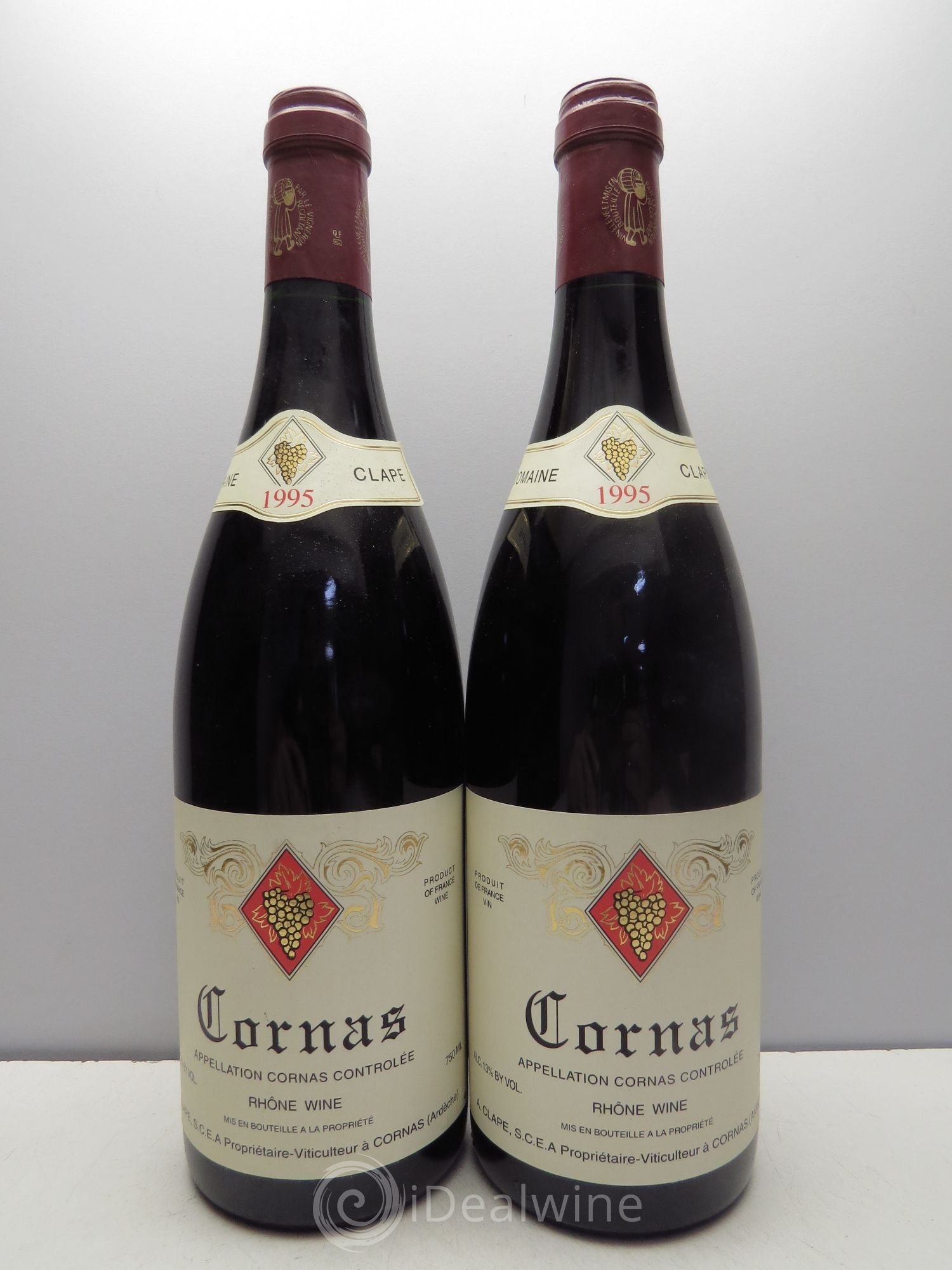 Cornas Auguste Clape 1995 - Lot de 2 bouteilles - 0