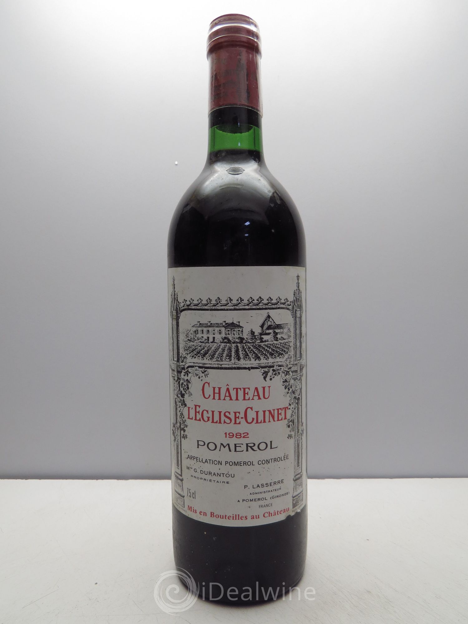 Château l' Église Clinet 1982 - Lot de 1 bouteille - 0