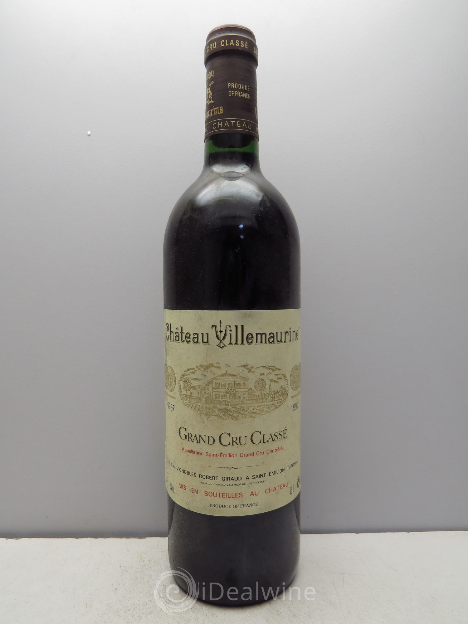 Château Villemaurine Grand Cru Classé 1997 - Lot de 1 bouteille - 0