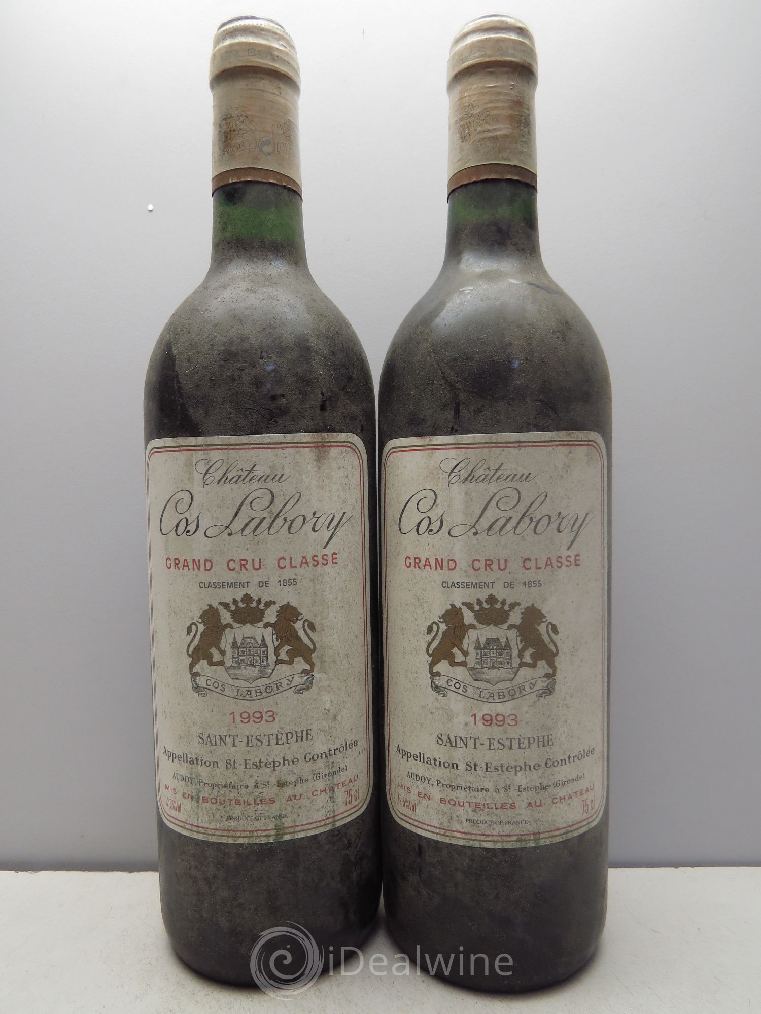 Château Cos Labory 5ème Grand Cru Classé 1993 - Lot de 2 bouteilles - 0