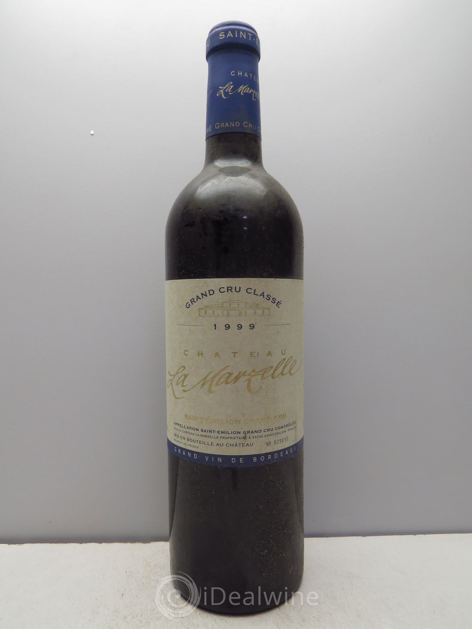 Château La Marzelle Grand Cru Classé 1999 - Lot de 1 bouteille - 0