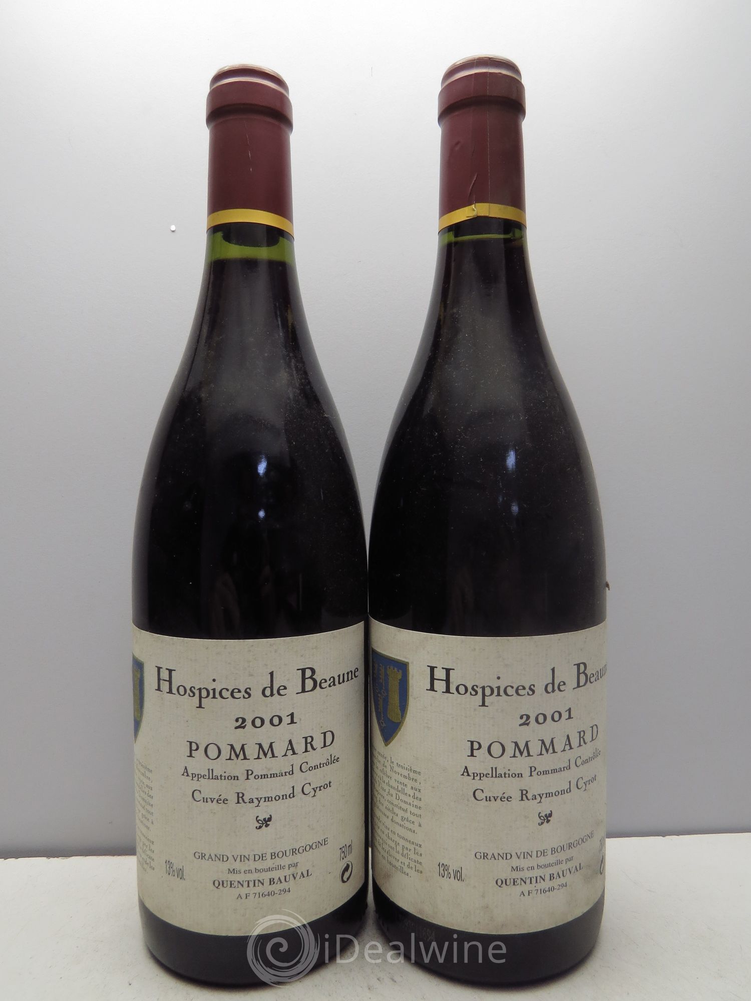 Pommard Cuvée Raymond Cyrot 2001 - Lot of 2 bottles - 0