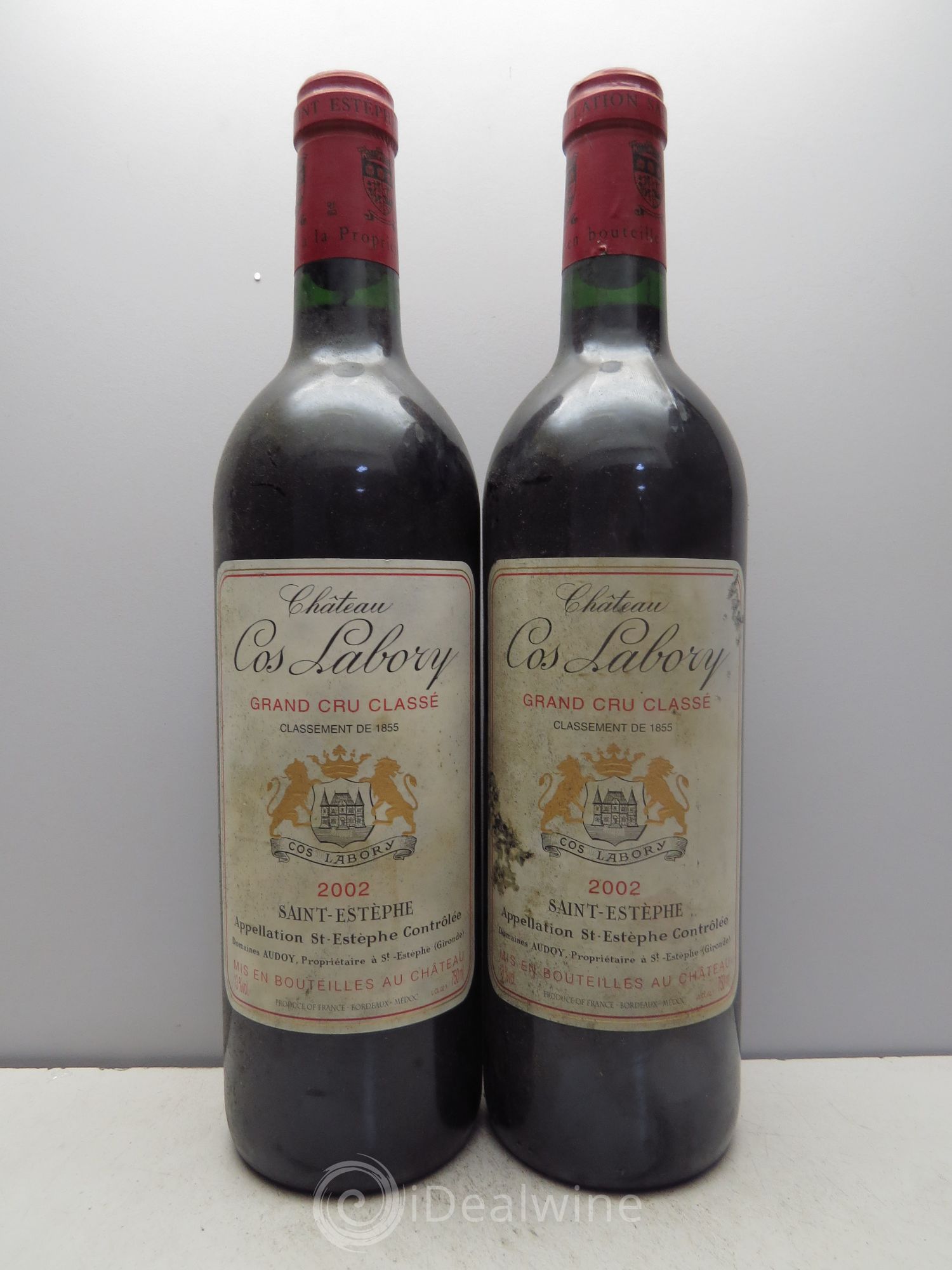 Château Cos Labory 5ème Grand Cru Classé 2002 - Lot de 2 bouteilles - 0