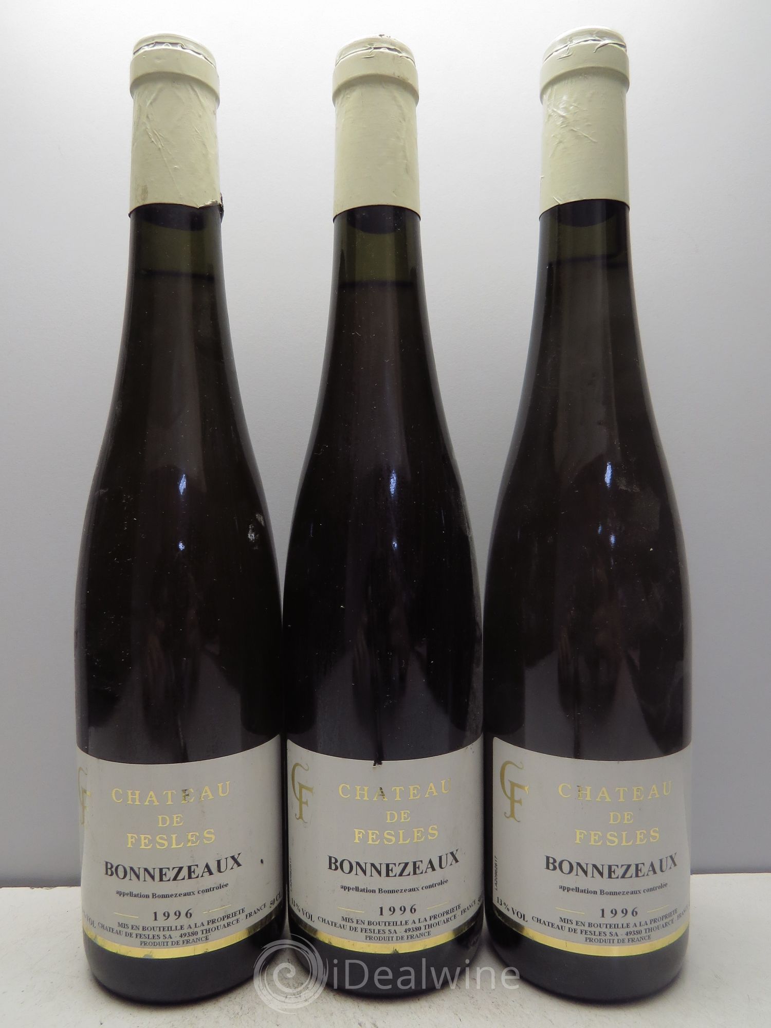 Bonnezeaux Château de Fesles 1996 - Lotto di 3 bottiglie - 0