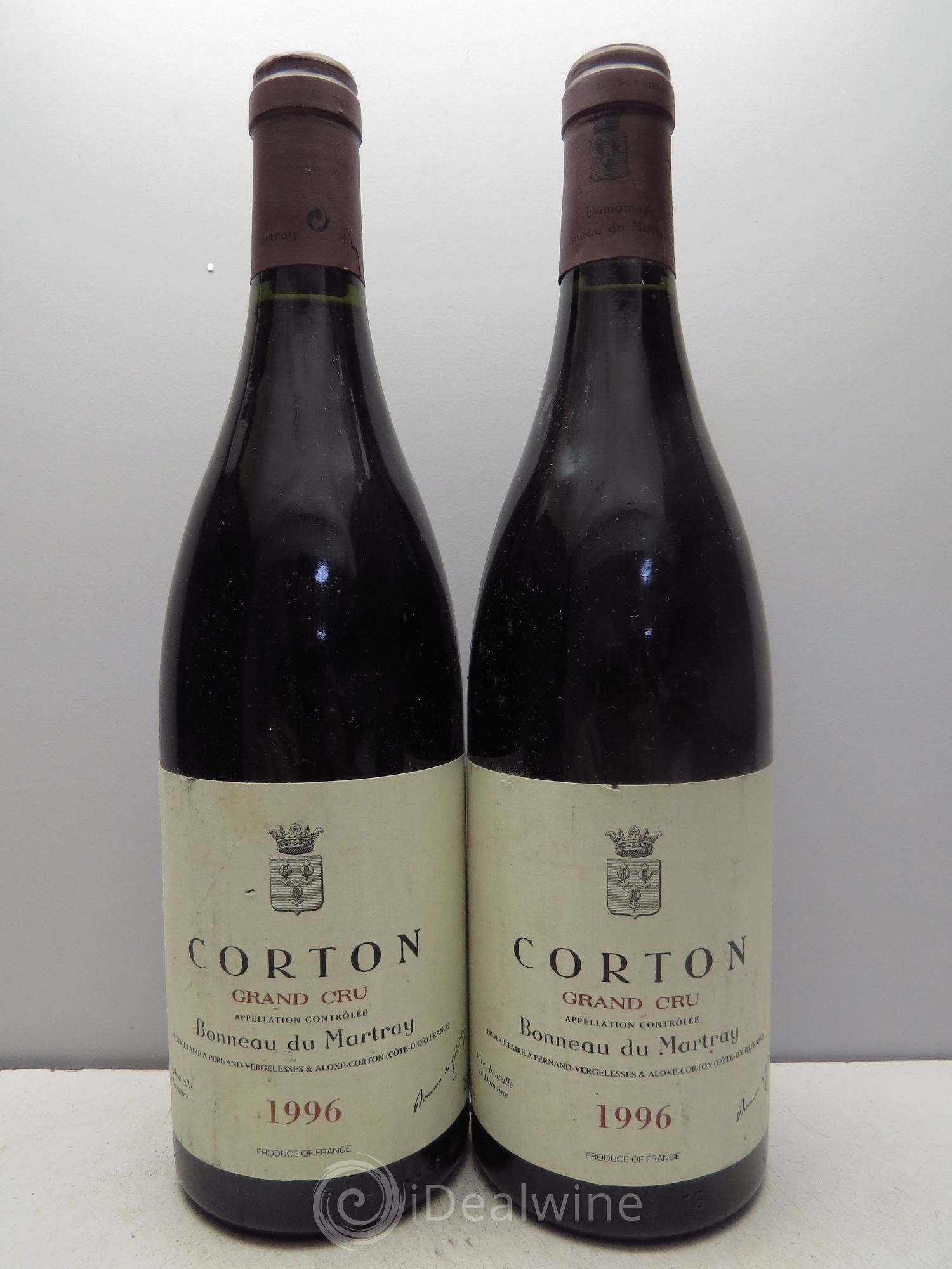 Corton Grand Cru Bonneau du Martray (Domaine) 1996 - Lot de 2 bouteilles - 0