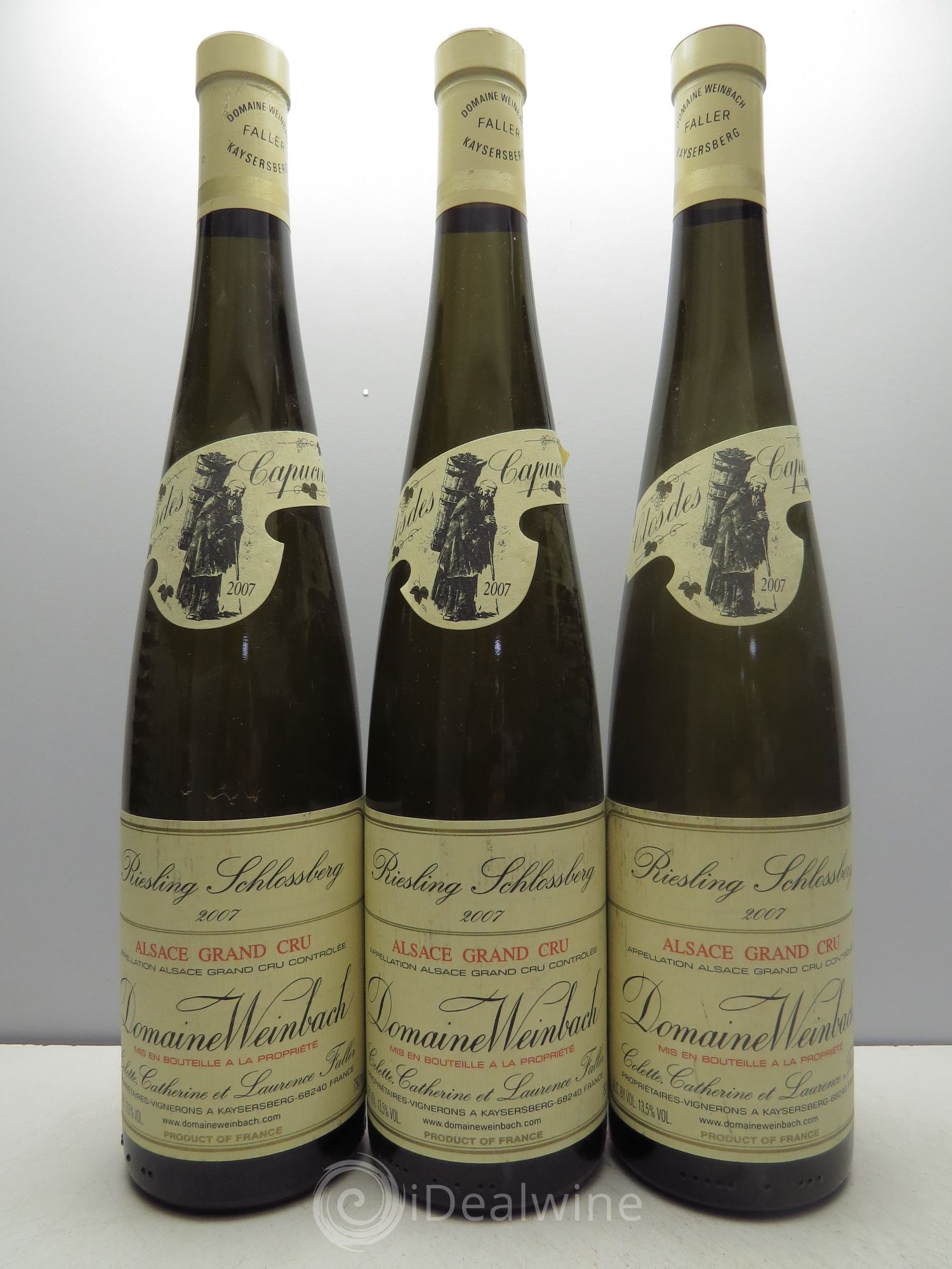 Alsace Riesling Weinbach (Domaine) Schlossberg 2007 - Lot de 3 bouteilles - 0