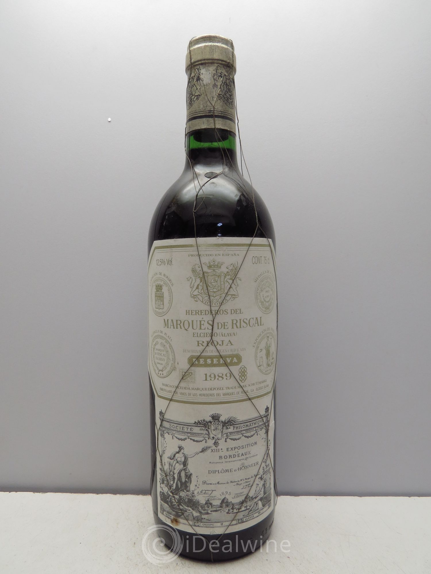 Rioja DOCA Reserva Marqués de Riscal 1989 - Lot de 1 bouteille - 0