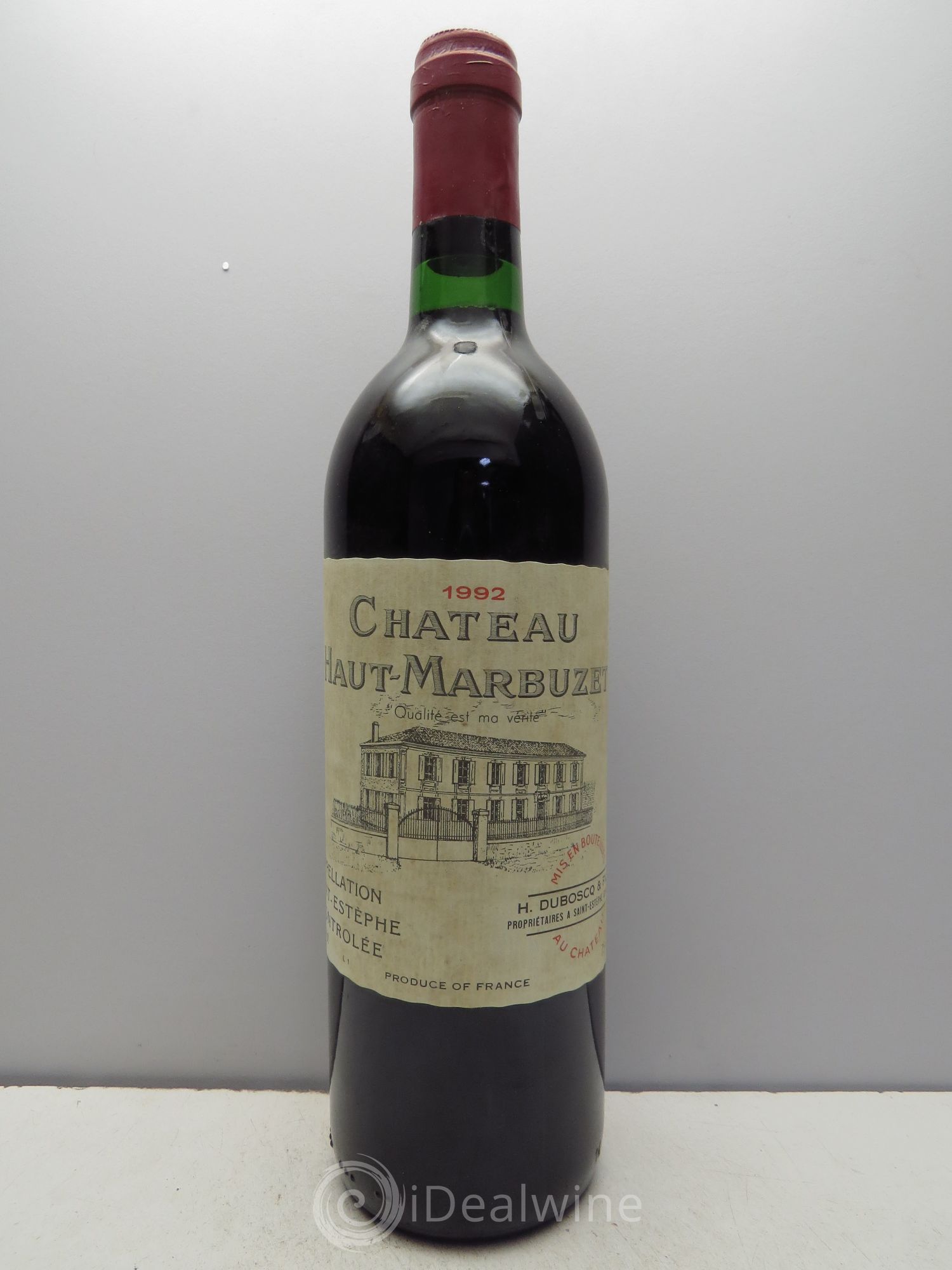 Château Haut Marbuzet 1992 - Lot de 6 bouteilles - 0
