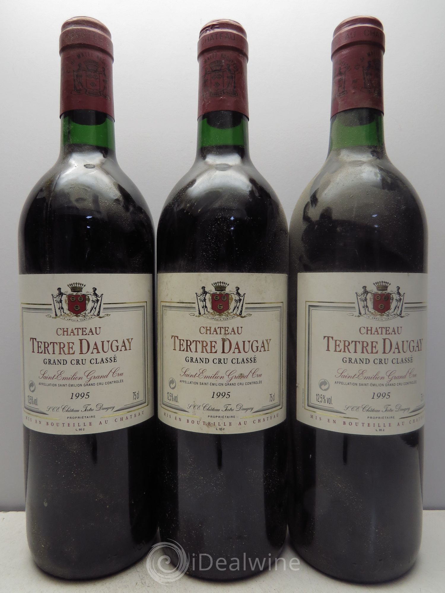 Château Tertre Daugay Grand Cru Classé 1995 - Lot de 3 bouteilles - 0