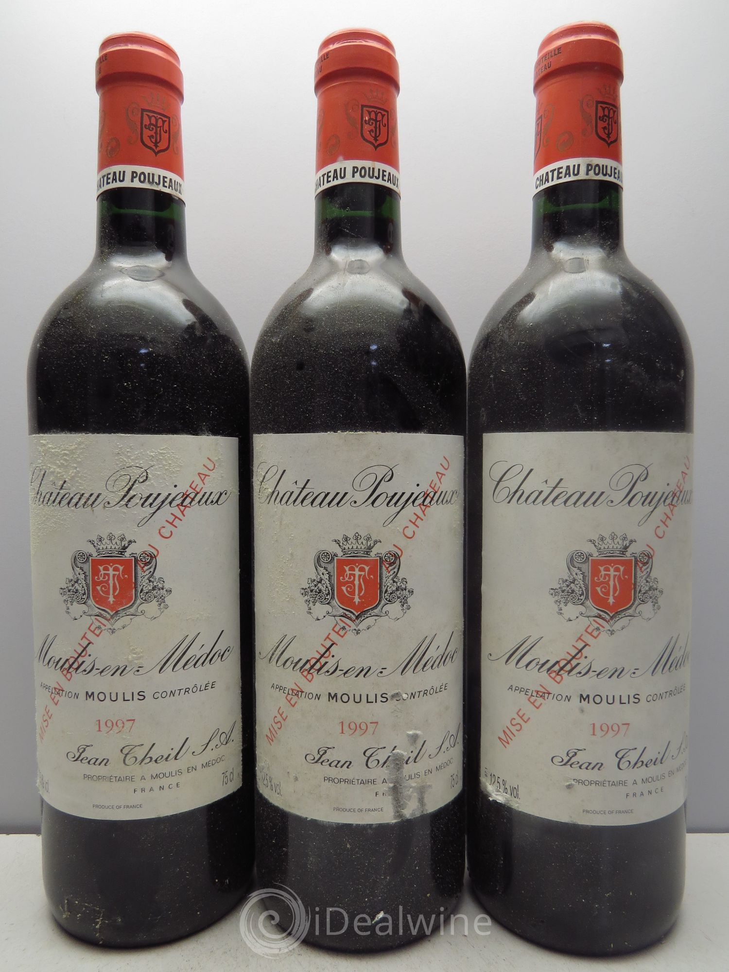 Château Poujeaux 1997 - Lot de 3 bouteilles - 0